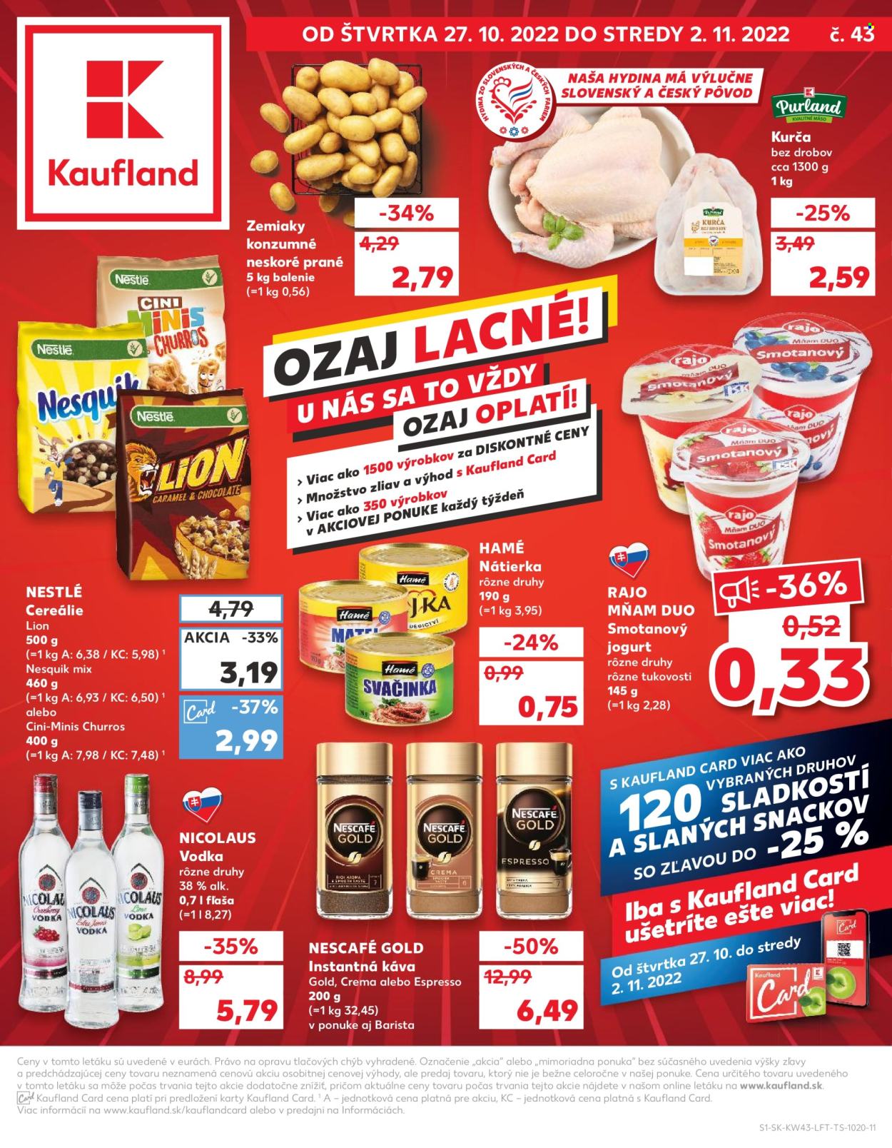 Leták Kaufland - 27.10.2022 - 2.11.2022. Strana 1