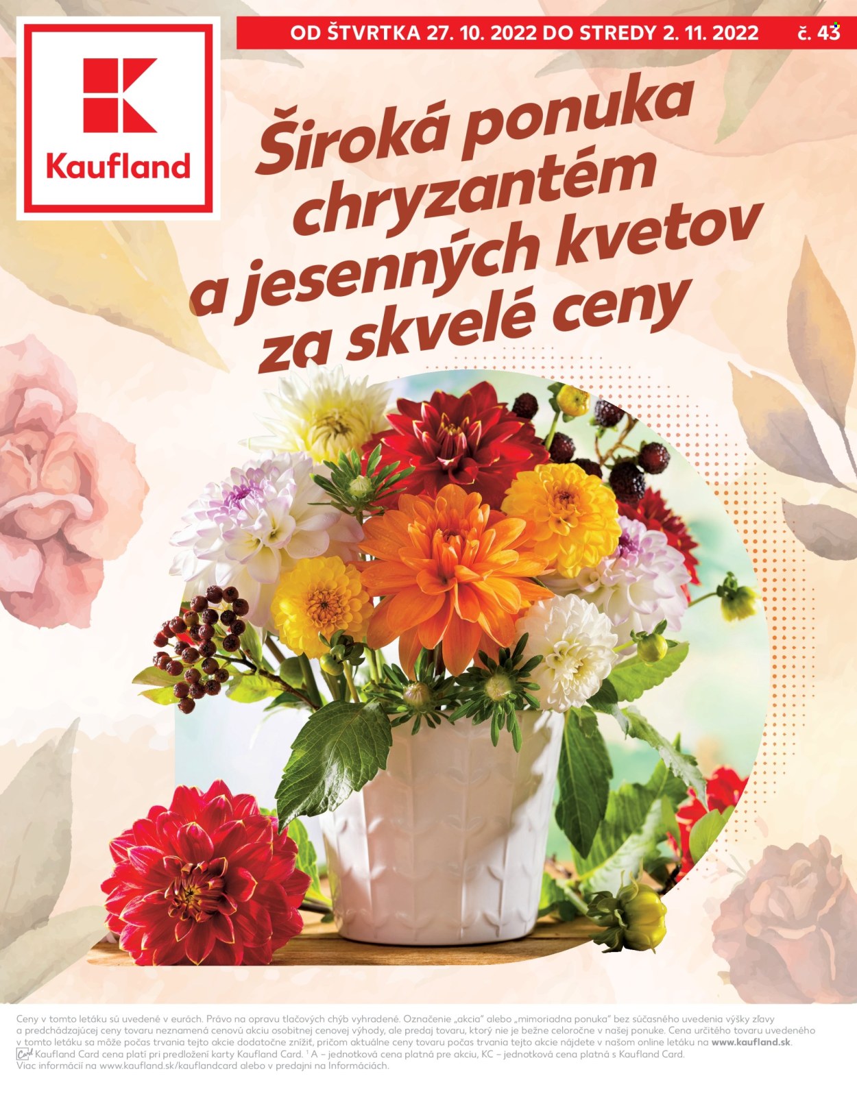 Leták Kaufland - 27.10.2022 - 2.11.2022. Strana 1