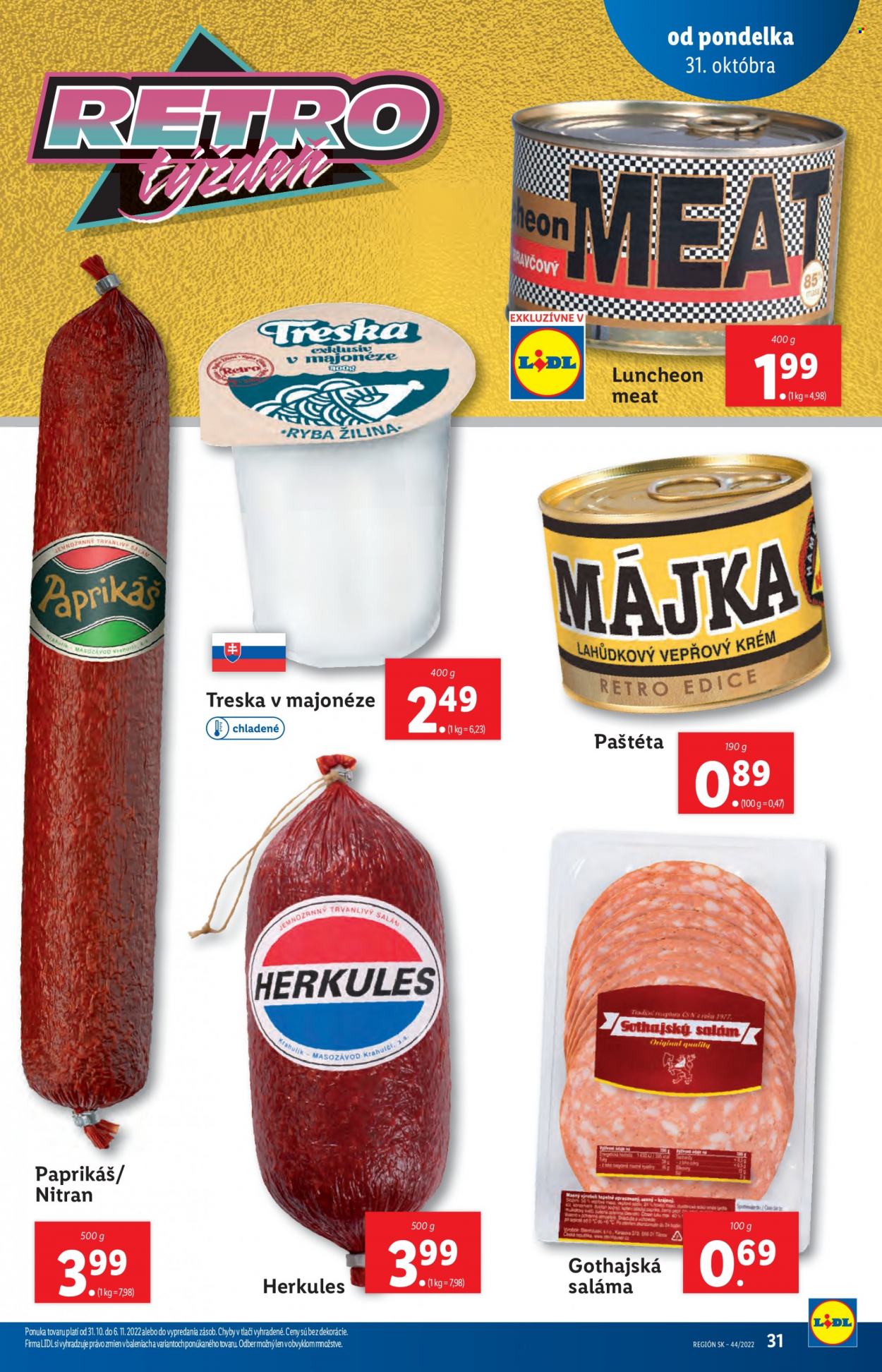 Leták Lidl - 31.10.2022 - 6.11.2022. Strana 31