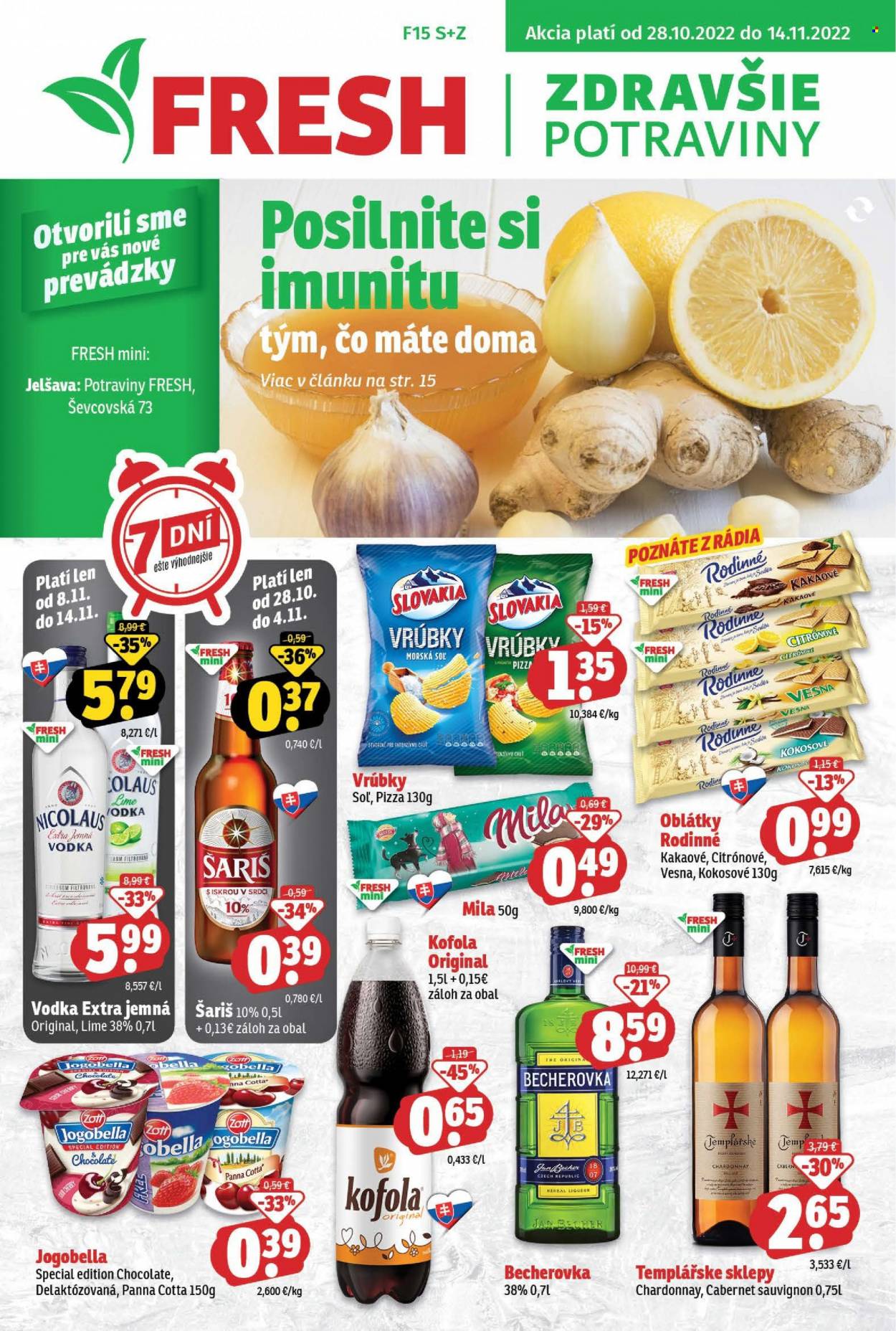 Leták FRESH - 28.10.2022 - 14.11.2022. Strana 1