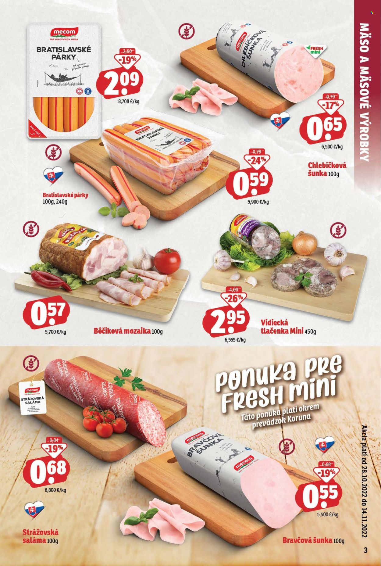 Leták FRESH - 28.10.2022 - 14.11.2022. Strana 3