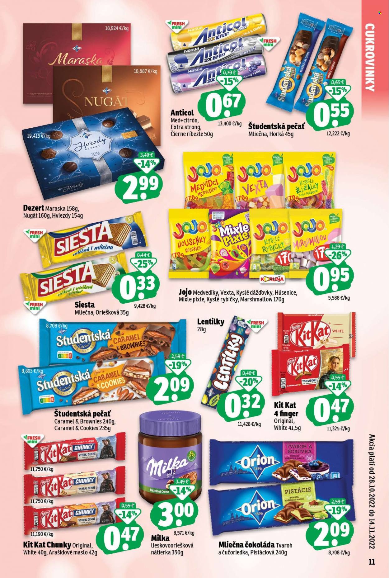 Leták FRESH - 28.10.2022 - 14.11.2022. Strana 11