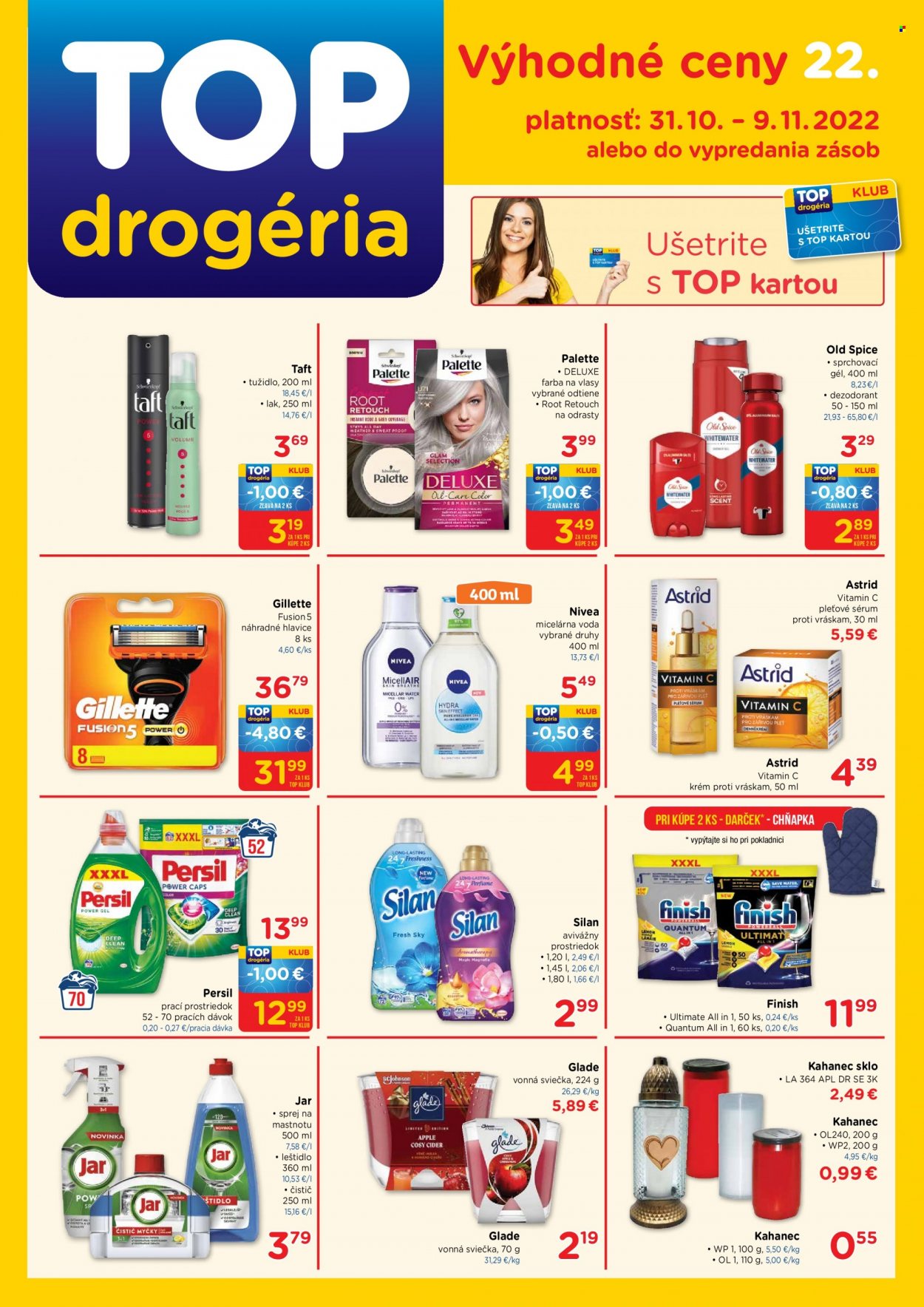 Leták TOP drogéria - 31.10.2022 - 9.11.2022. Strana 1