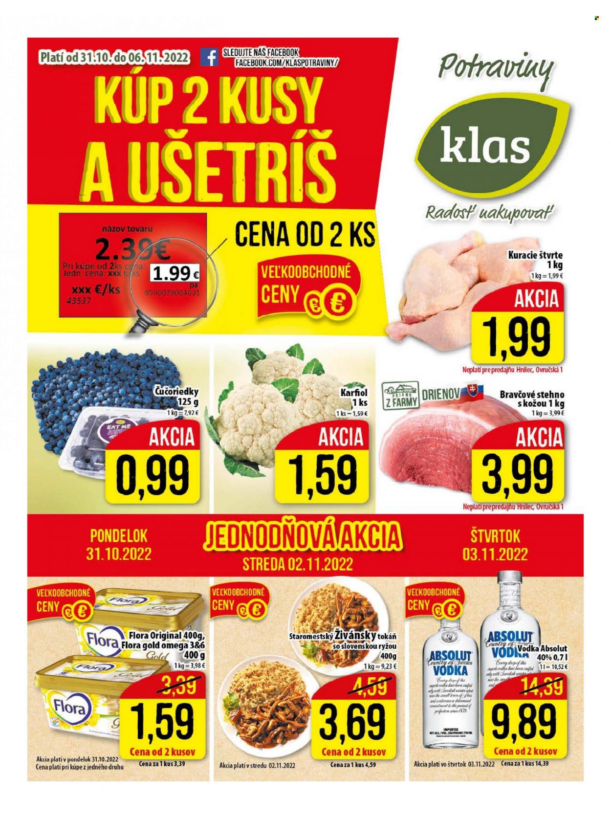 Leták Klas - 31.10.2022 - 6.11.2022. Strana 1