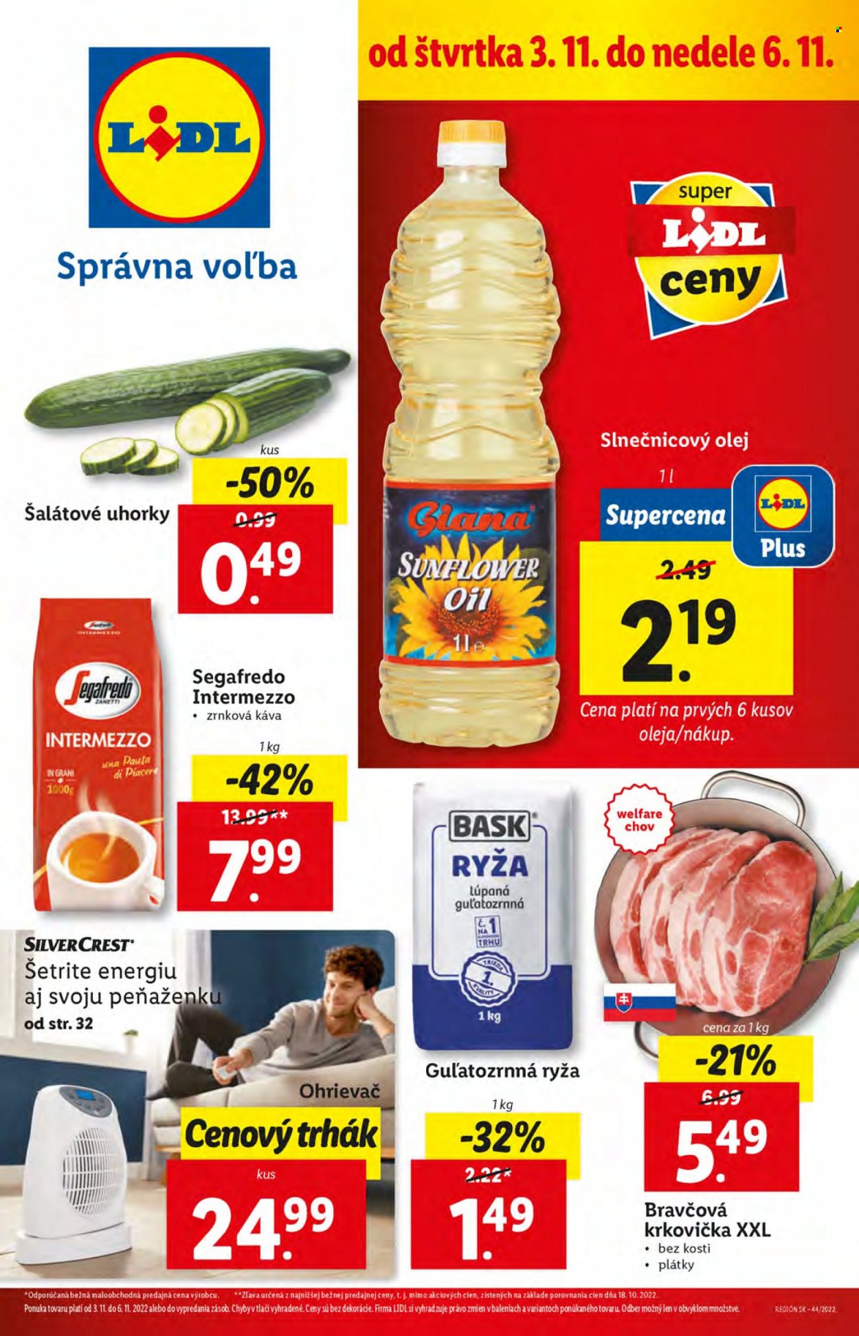 Leták Lidl - 3.11.2022 - 6.11.2022. Strana 1