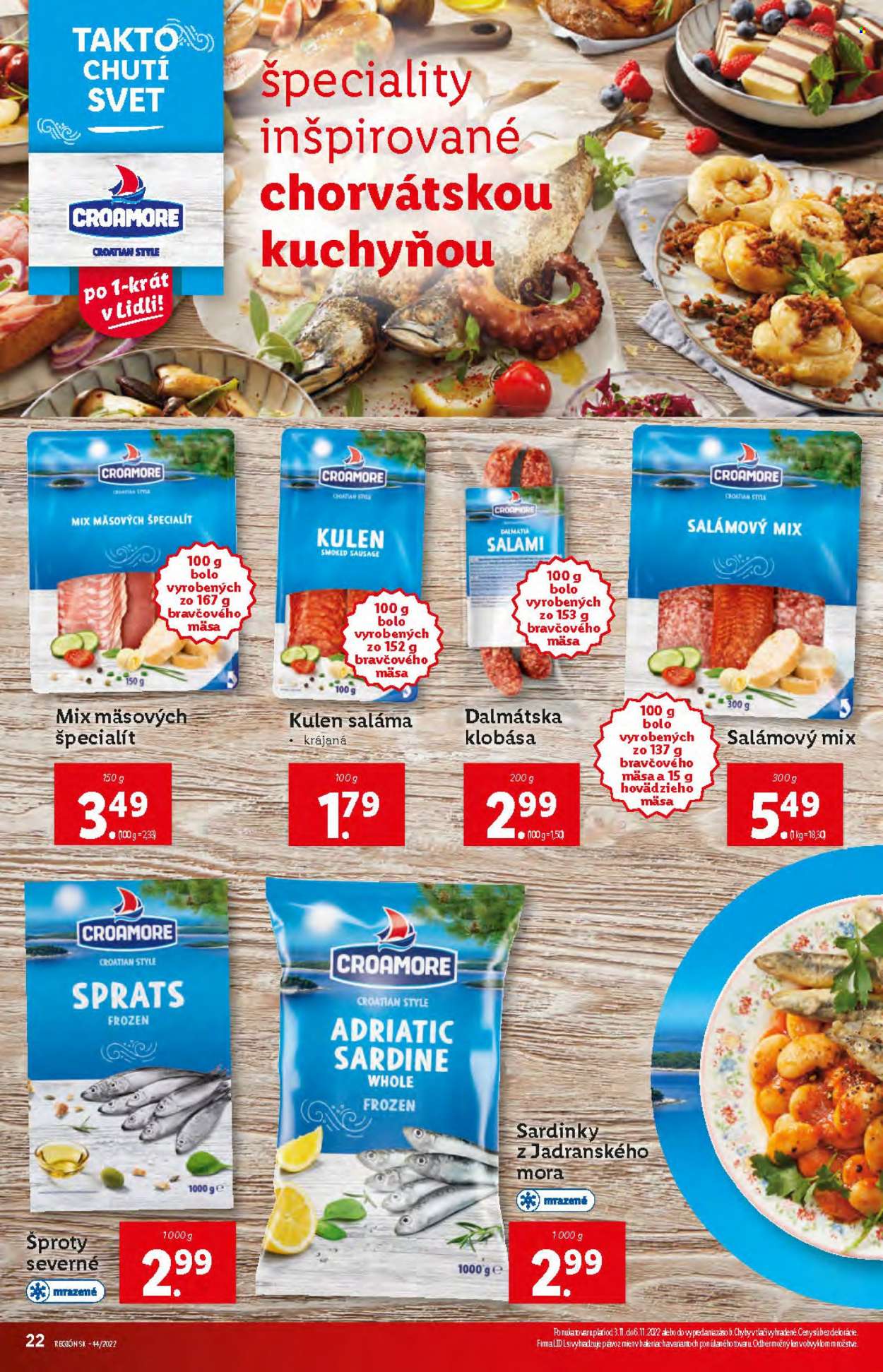 Leták Lidl - 3.11.2022 - 6.11.2022. Strana 22