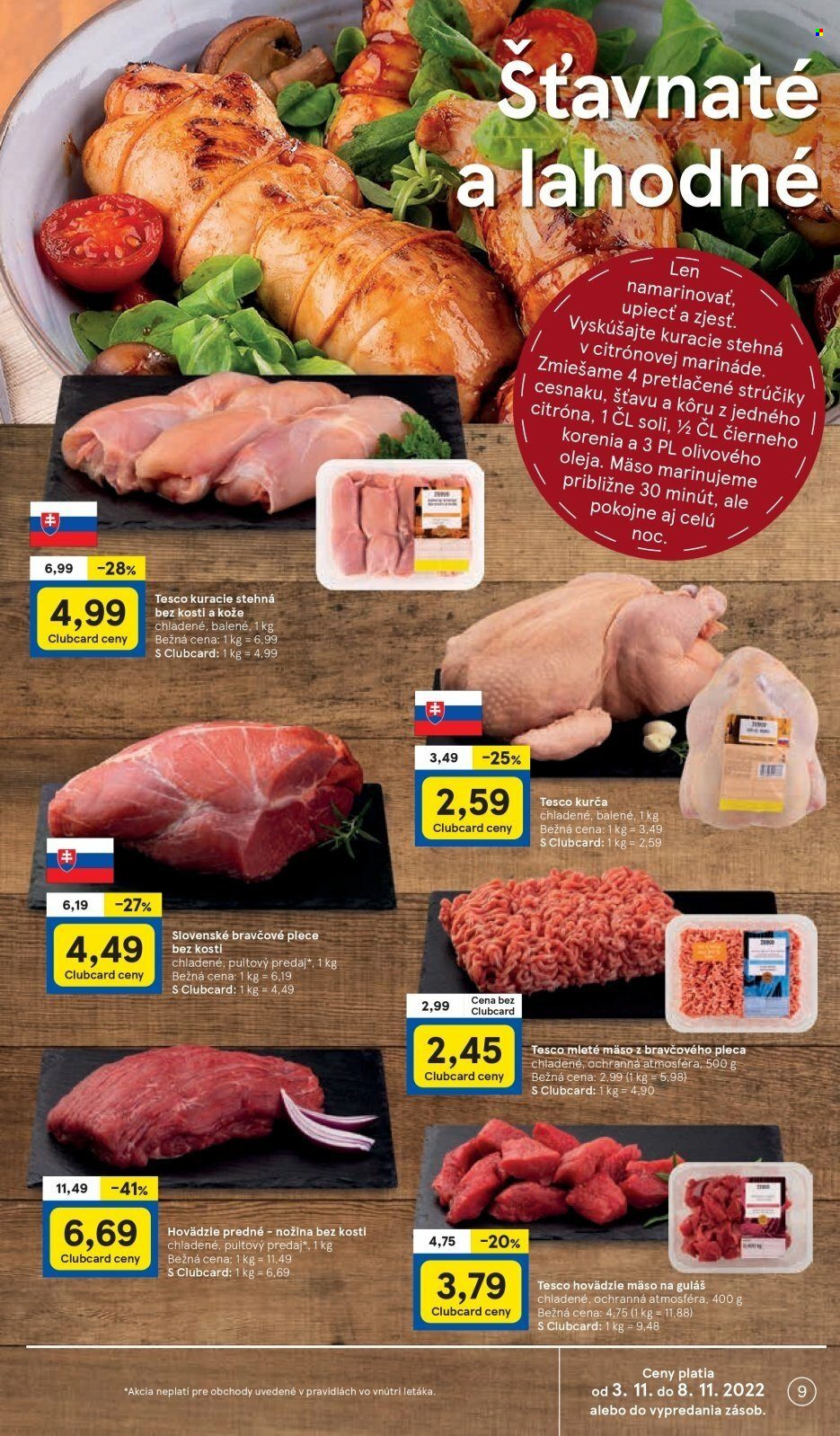 Leták TESCO - 3.11.2022 - 8.11.2022. Strana 9