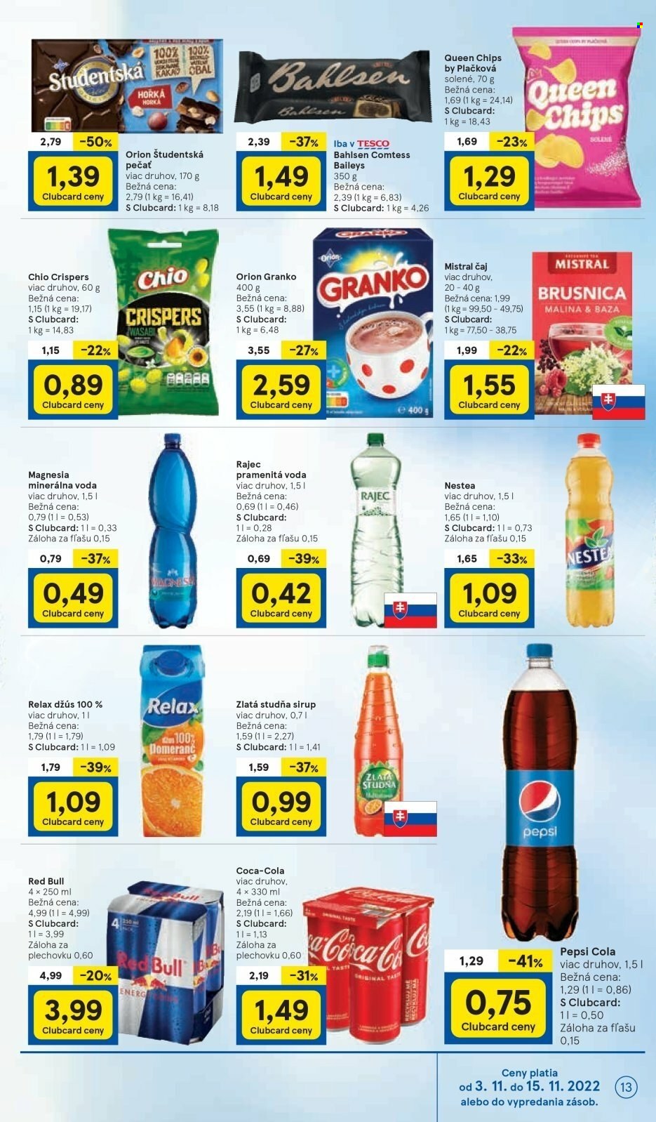 Leták TESCO - 3.11.2022 - 8.11.2022. Strana 13