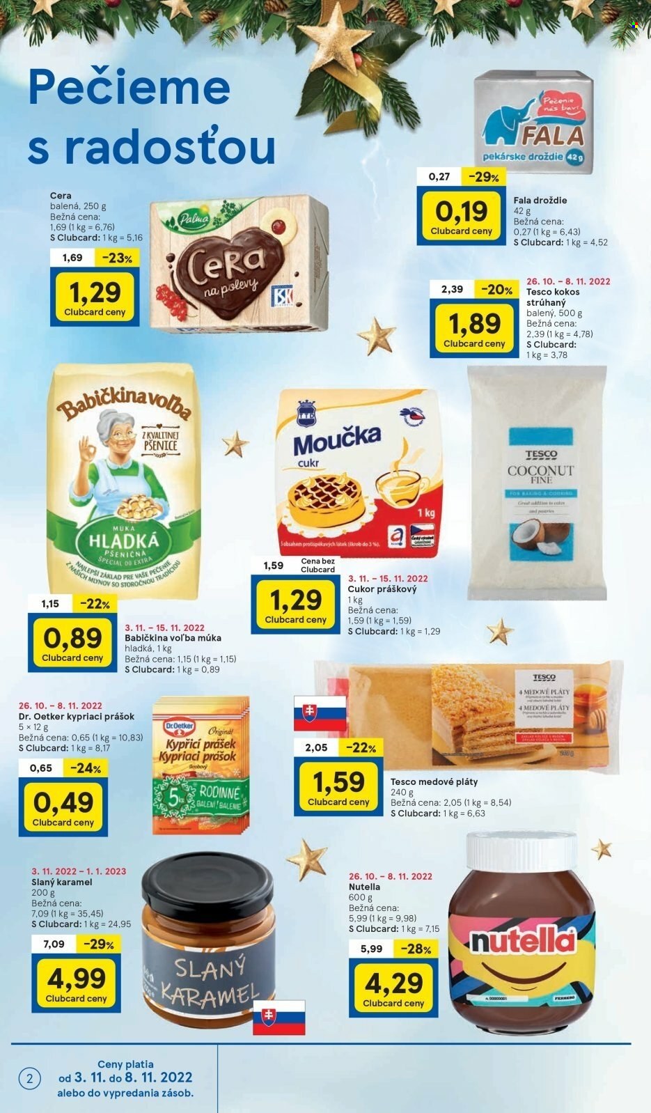 Leták TESCO supermarket - 3.11.2022 - 8.11.2022. Strana 2