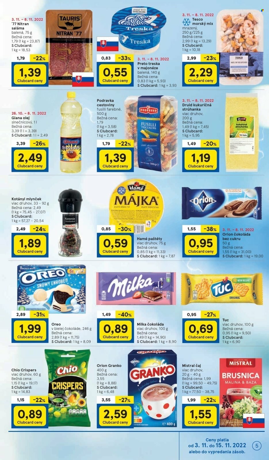 Leták TESCO supermarket - 3.11.2022 - 8.11.2022. Strana 5