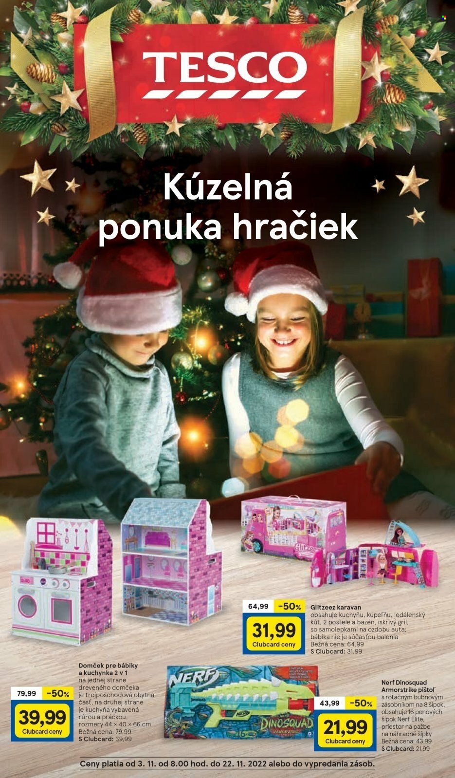 Leták TESCO - 3.11.2022 - 22.11.2022. Strana 1