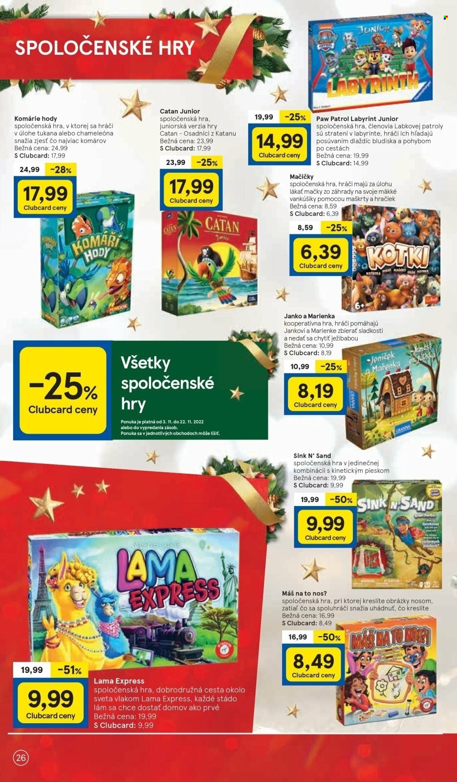 Leták TESCO - 3.11.2022 - 22.11.2022. Strana 26