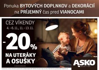 Leták Asko Nábytok - 1.11.2022 - 30.11.2022.
