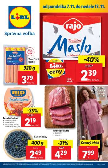 Leták Lidl - 7.11.2022 - 13.11.2022.