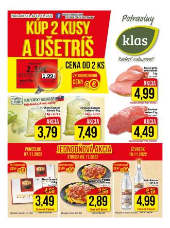 Leták Klas - 7.11.2022 - 13.11.2022.
