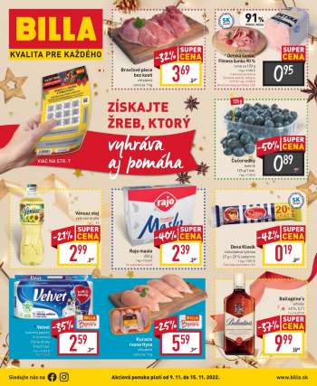 Leták Billa - 9.11.2022 - 15.11.2022.