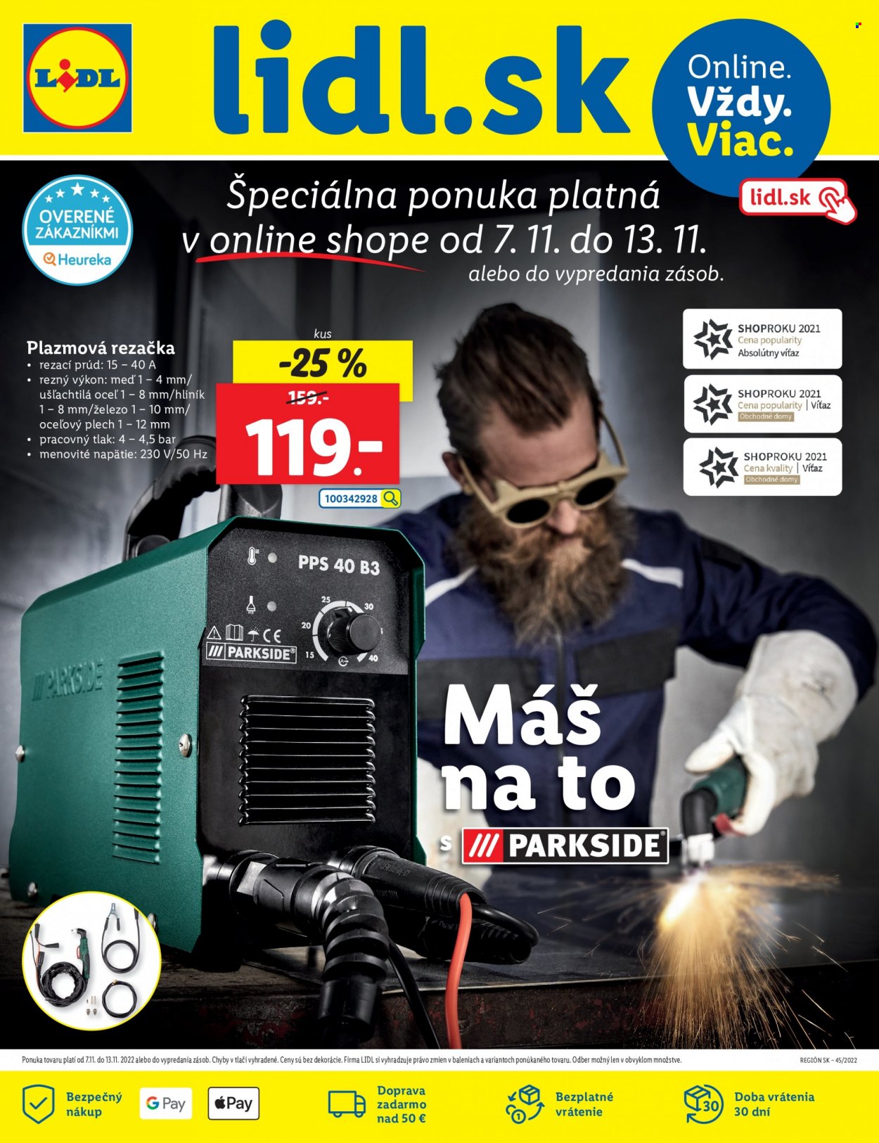 Leták Lidl - 7.11.2022 - 13.11.2022. Strana 1