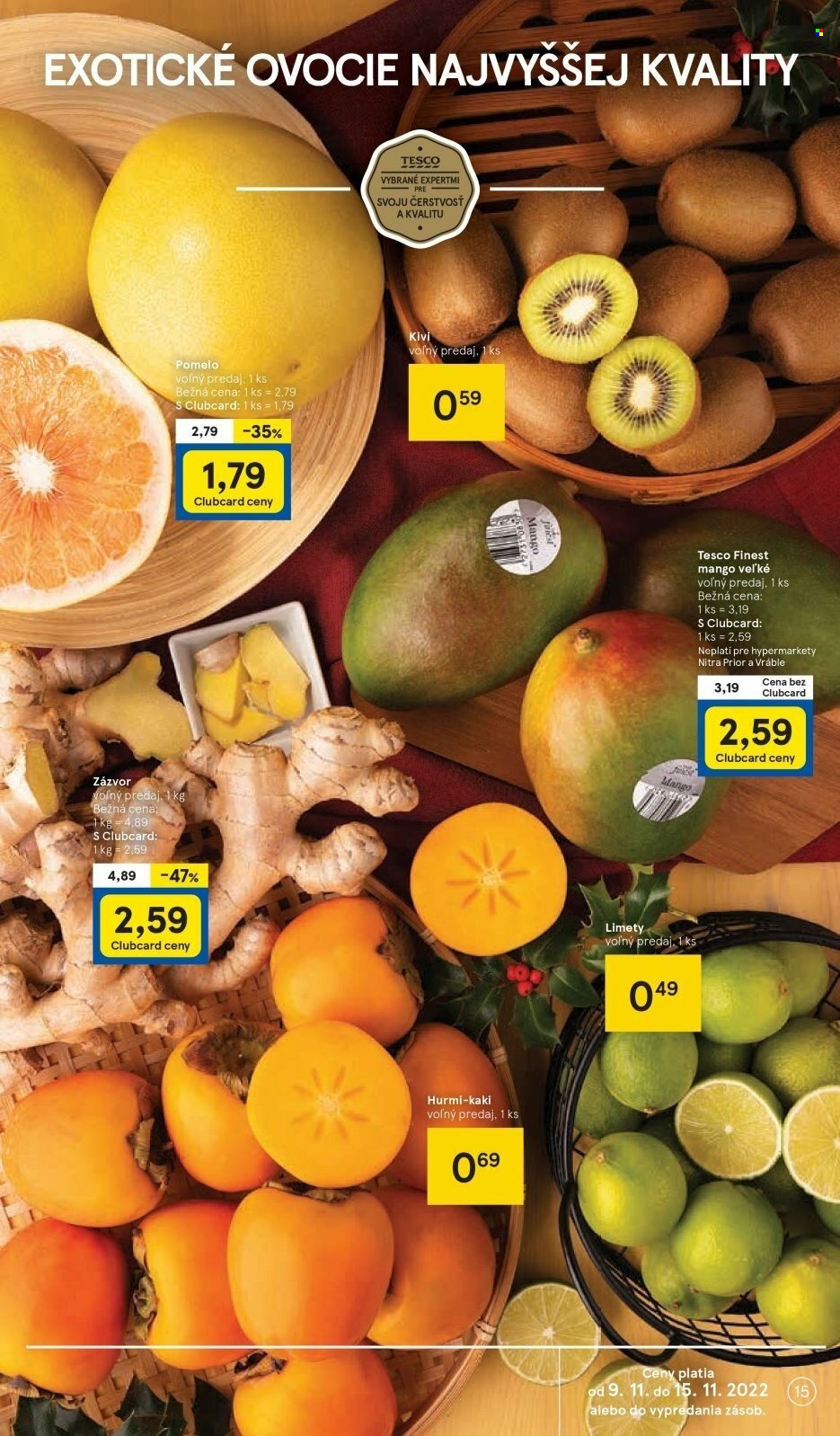 Leták TESCO - 9.11.2022 - 15.11.2022. Strana 15