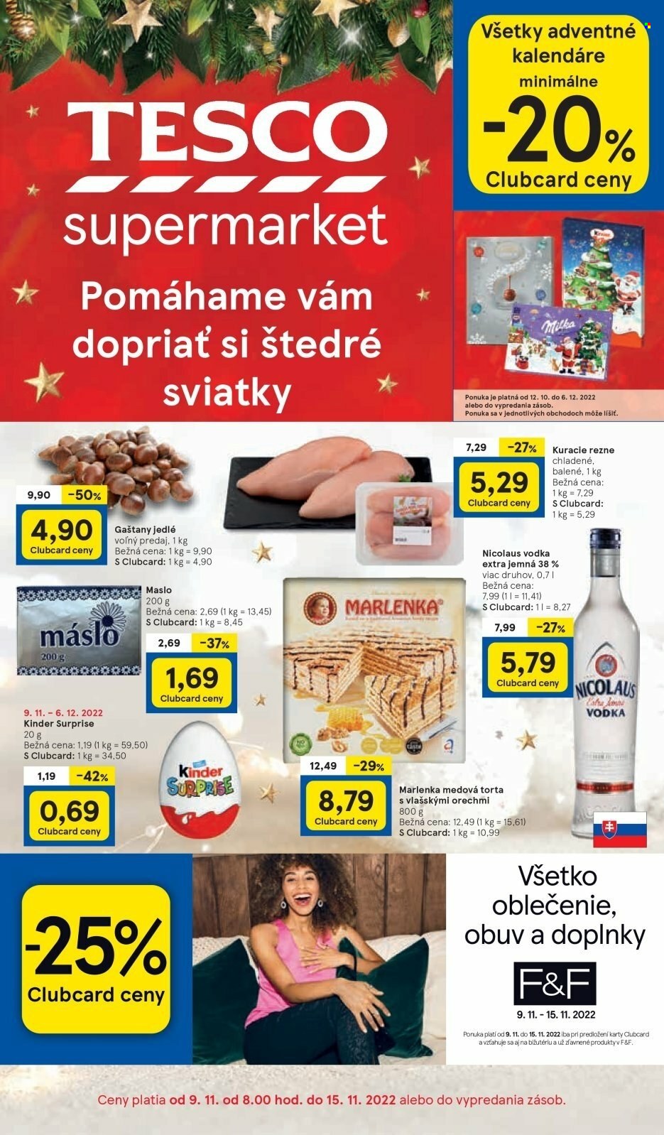 Leták TESCO supermarket - 9.11.2022 - 15.11.2022. Strana 1