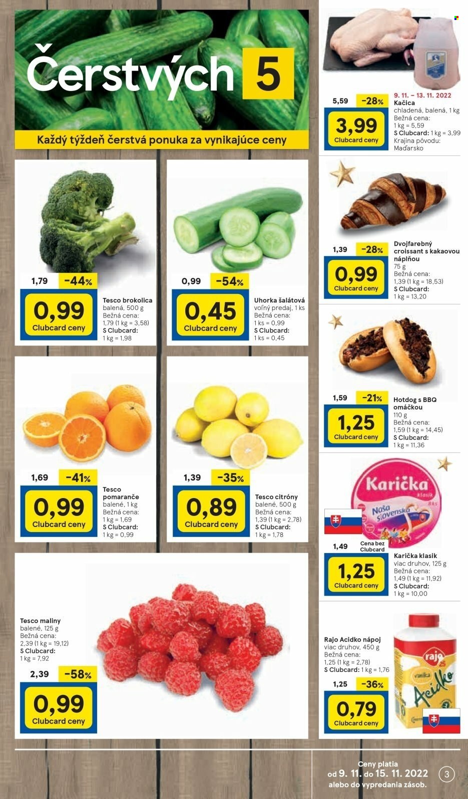 Leták TESCO supermarket - 9.11.2022 - 15.11.2022. Strana 3