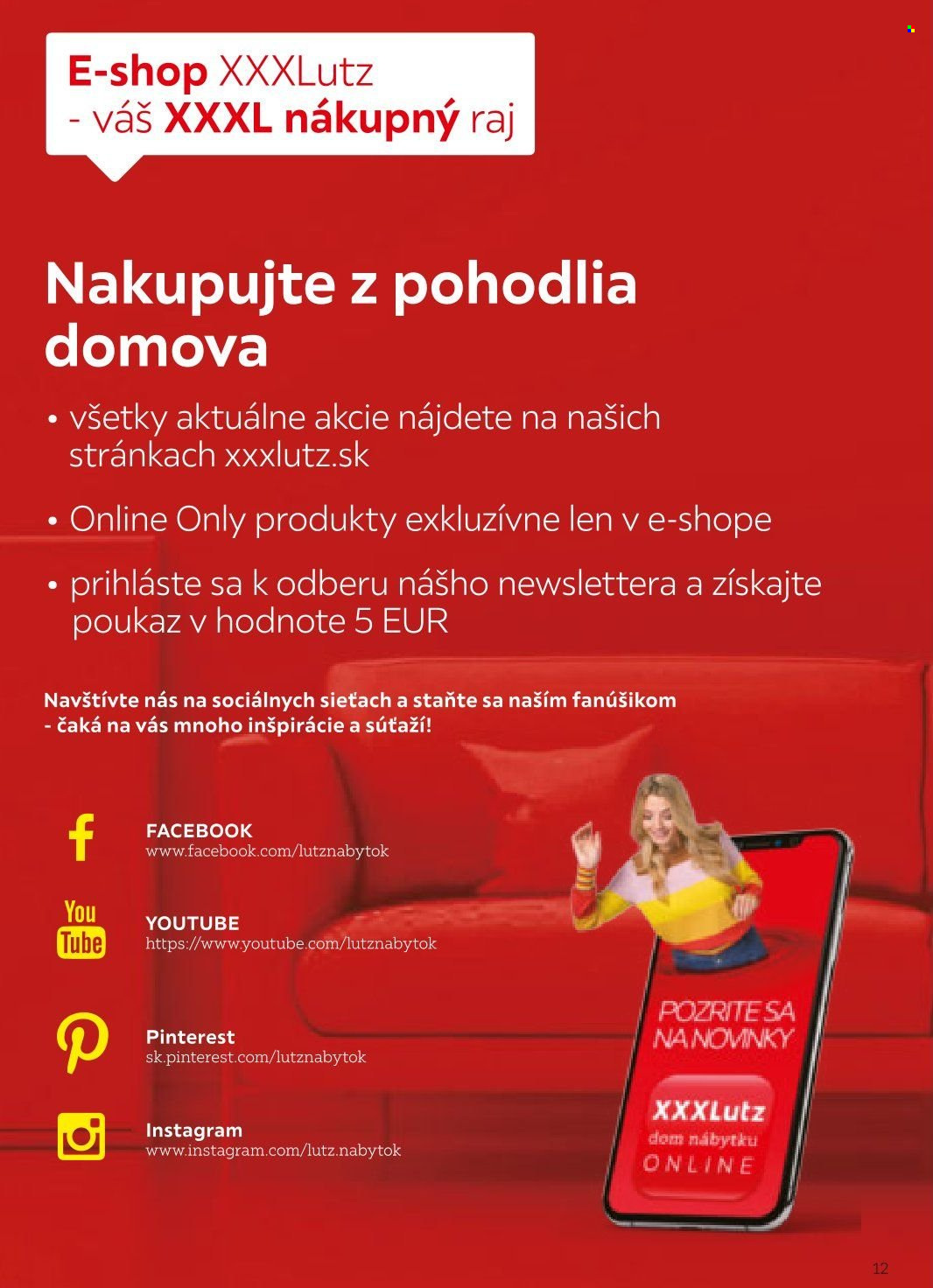 Leták XXXLutz - 1.8.2022 - 31.1.2023. Strana 12