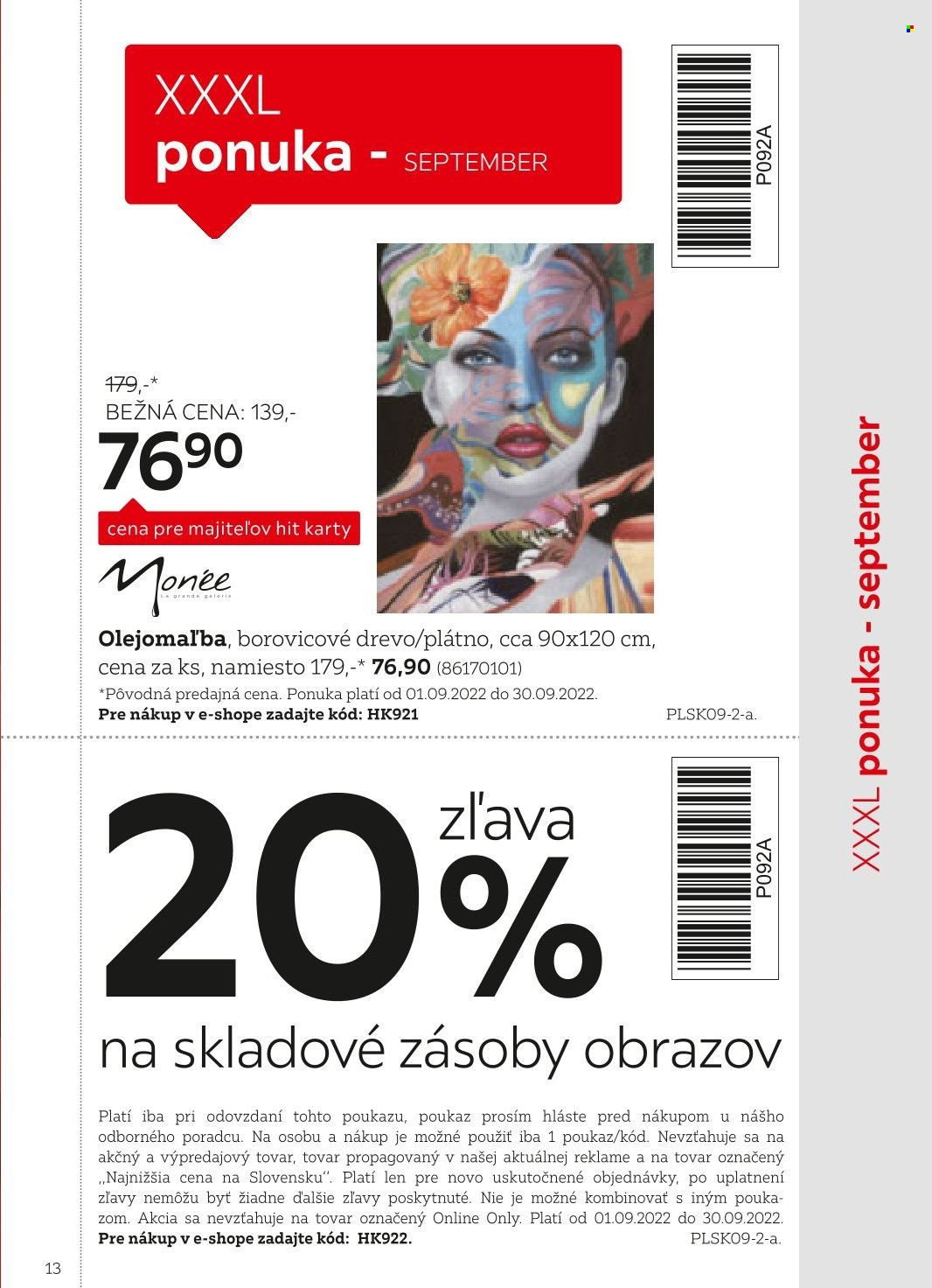 Leták XXXLutz - 1.8.2022 - 31.1.2023. Strana 13