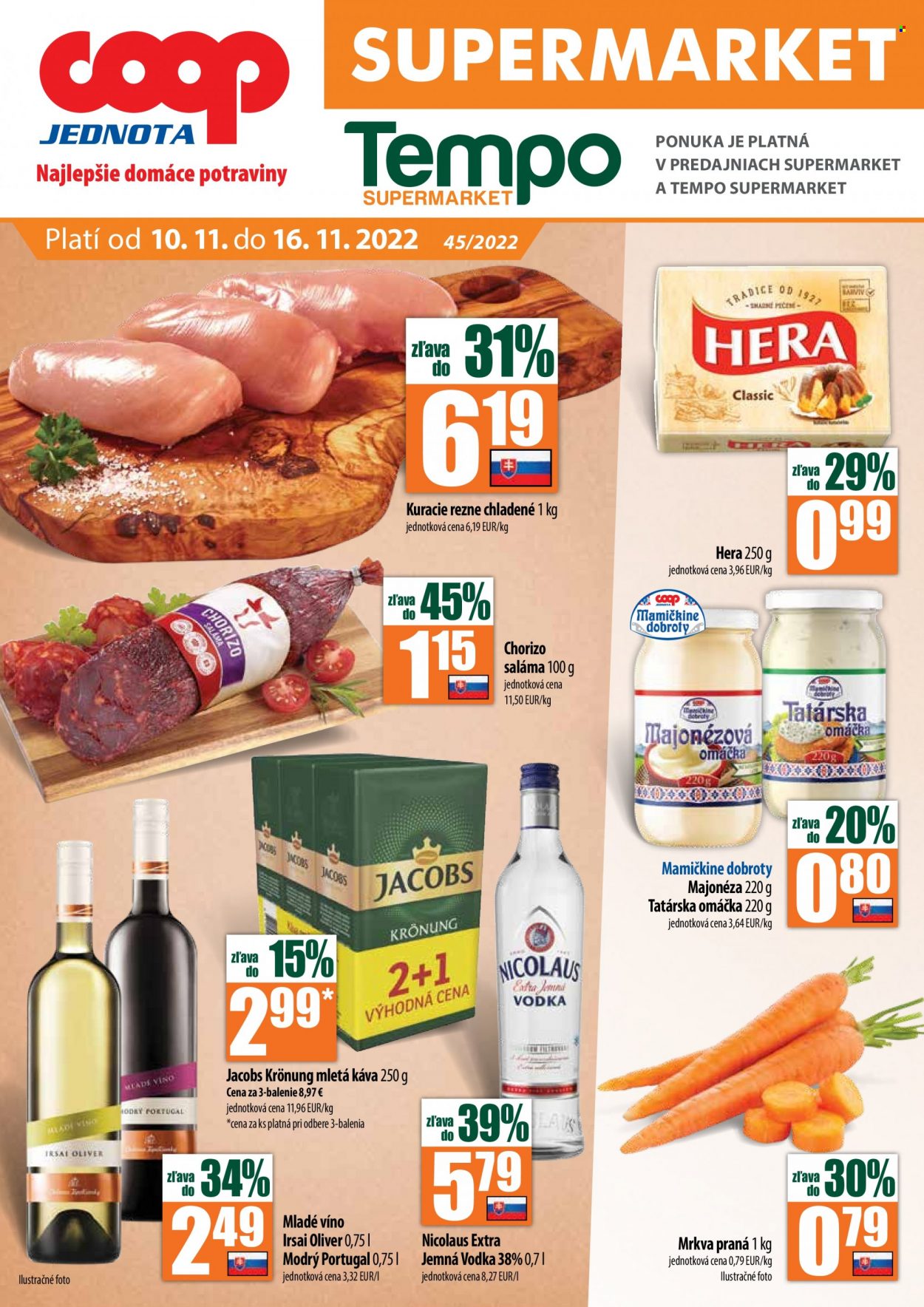 Leták COOP Jednota - 10.11.2022 - 16.11.2022. Strana 1