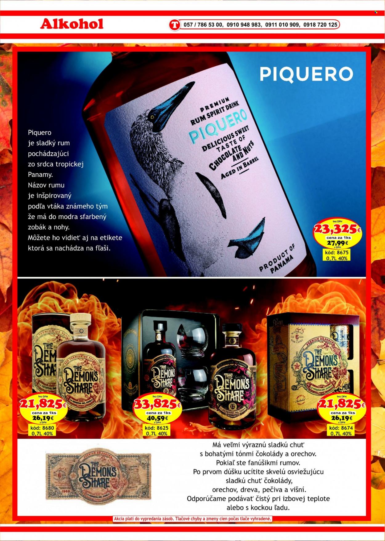 thumbnail - Leták DMJ market - 1.11.2022 - 30.11.2022 - Produkty v akcii - čokoláda, alkohol, rum, Cien. Strana 30.