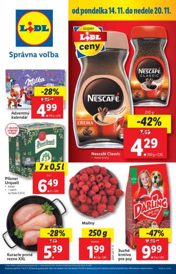 Leták Lidl - 14.11.2022 - 20.11.2022.