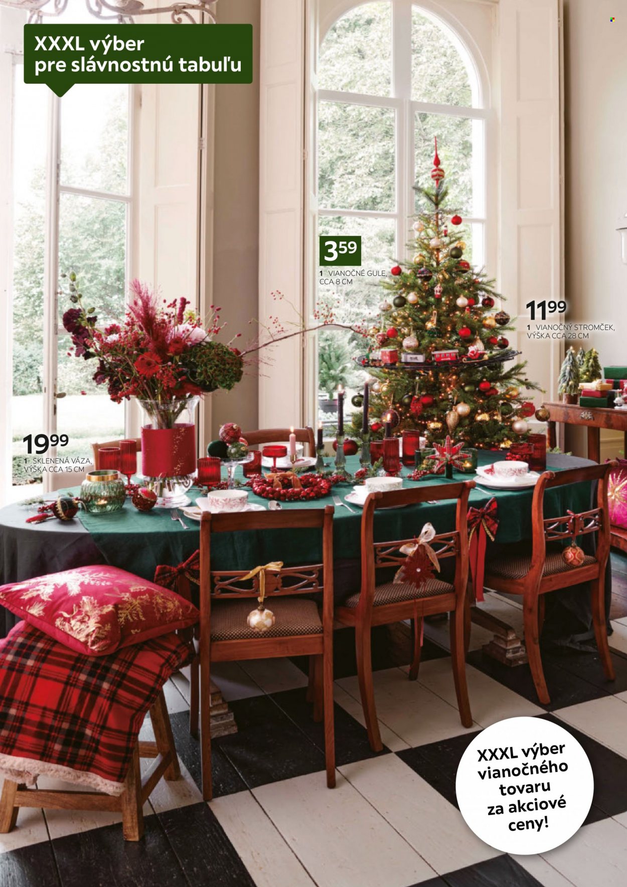 thumbnail - Leták XXXLutz - 10.10.2022 - 31.12.2022 - Produkty v akcii - vianočná dekorácia, vianočné gule, vianočný stromček, sklenená váza, váza. Strana 2.