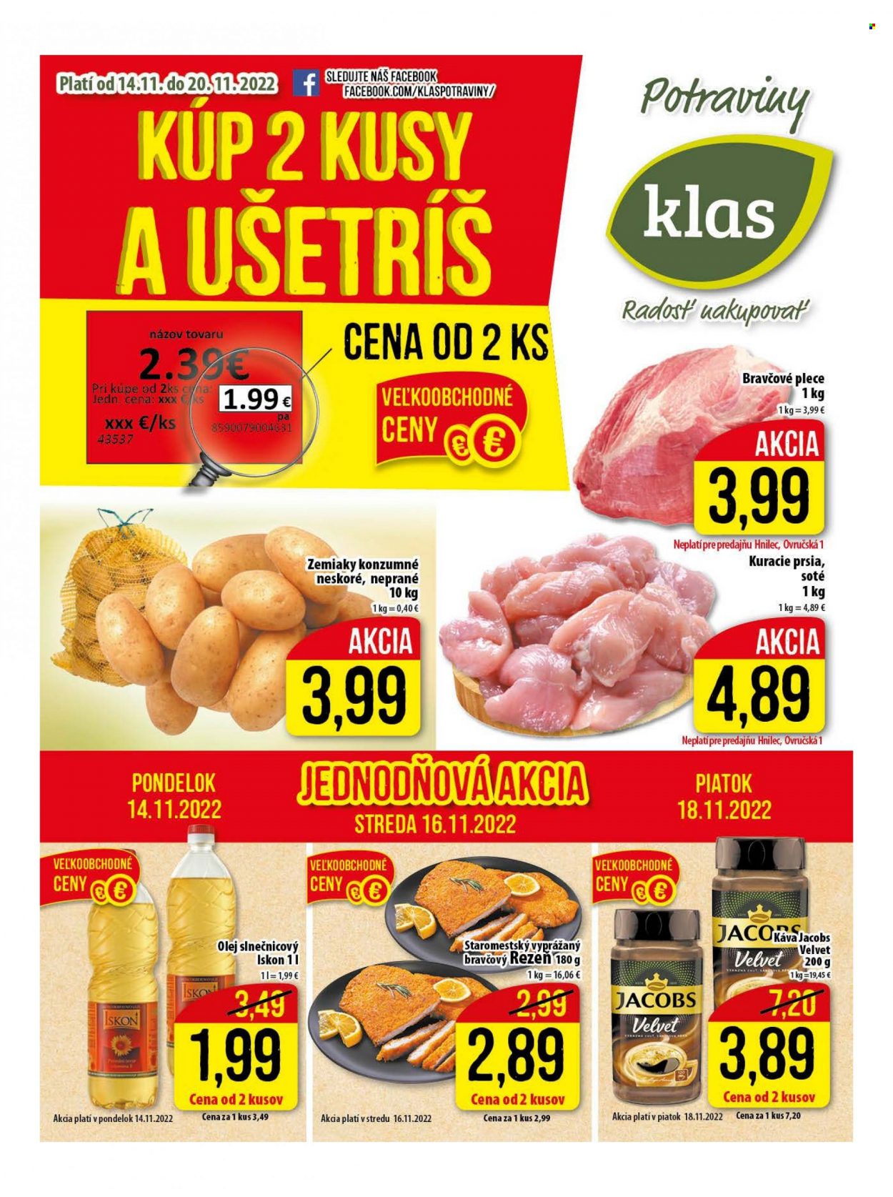 Leták Klas - 14.11.2022 - 20.11.2022. Strana 1