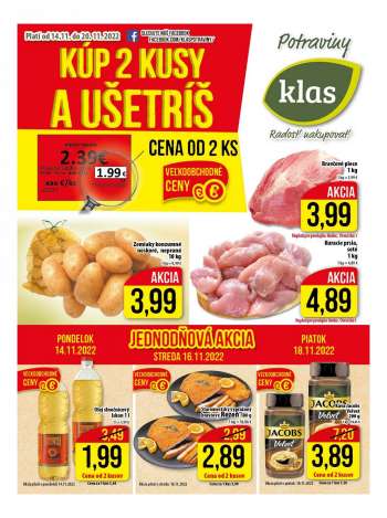 Leták Klas - 14.11.2022 - 20.11.2022.