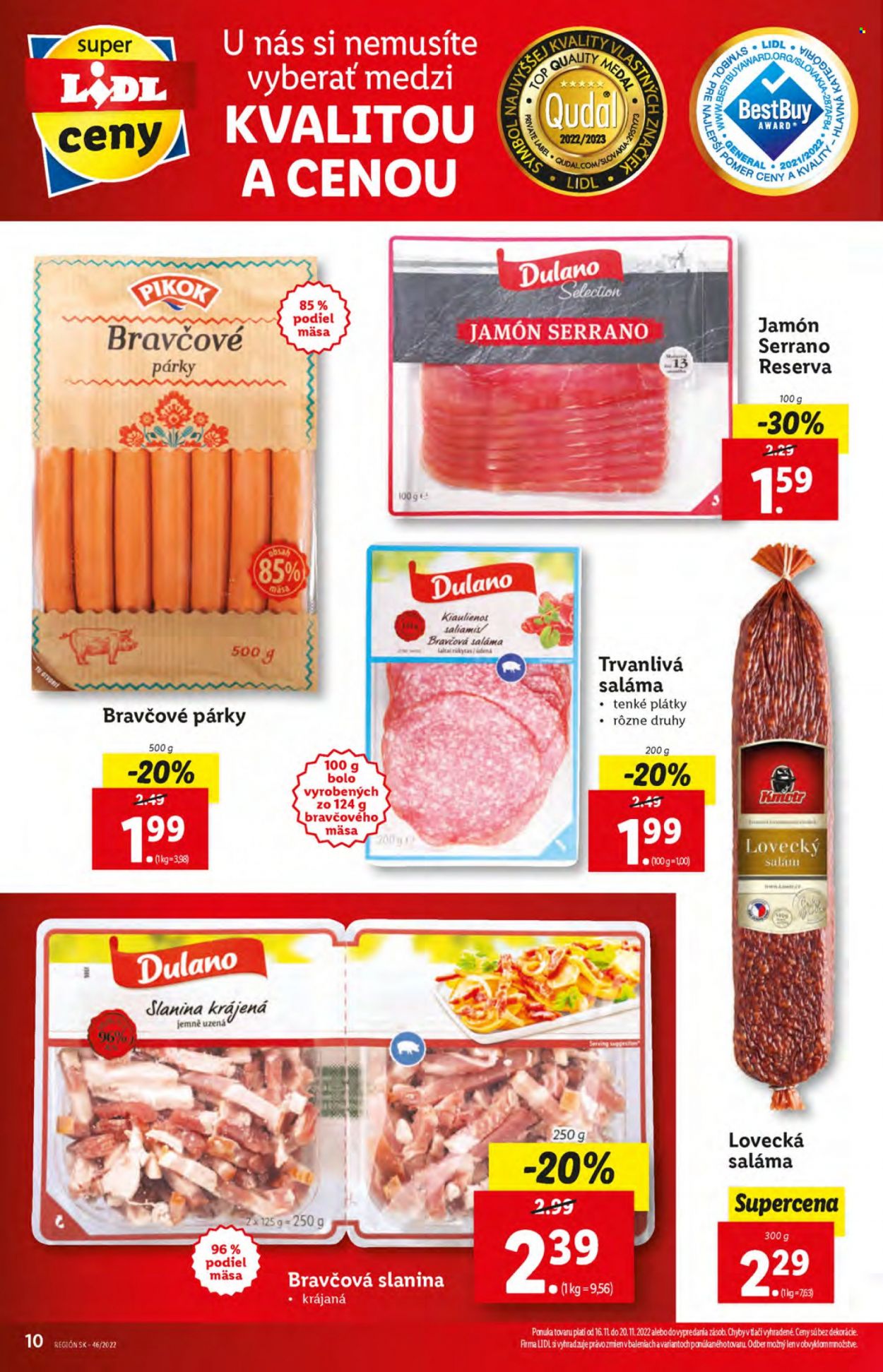Leták Lidl - 16.11.2022 - 20.11.2022. Strana 10