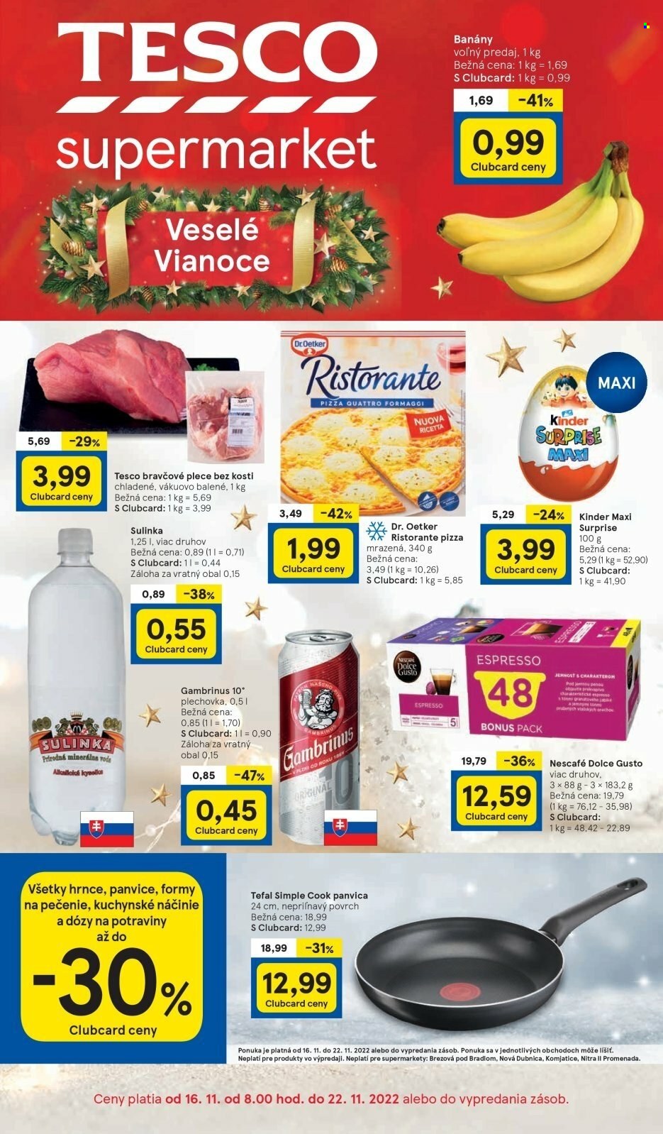 Leták TESCO supermarket - 16.11.2022 - 22.11.2022. Strana 1