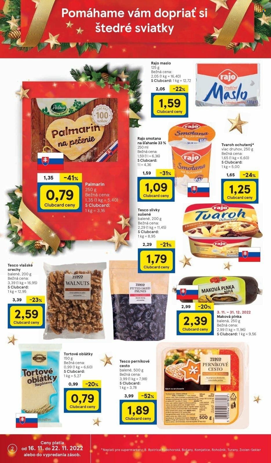 Leták TESCO supermarket - 16.11.2022 - 22.11.2022. Strana 2