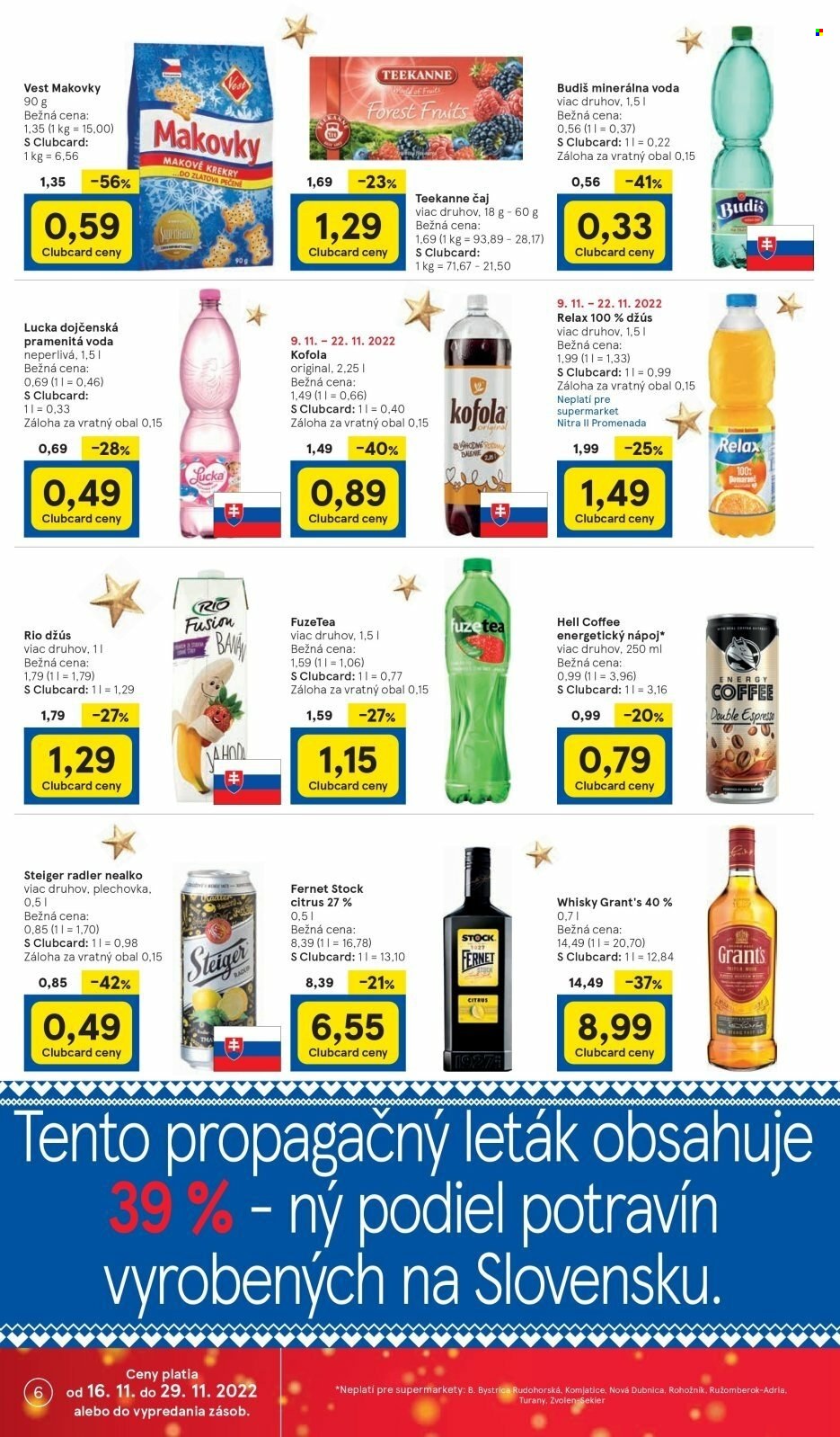 Leták TESCO supermarket - 16.11.2022 - 22.11.2022. Strana 6