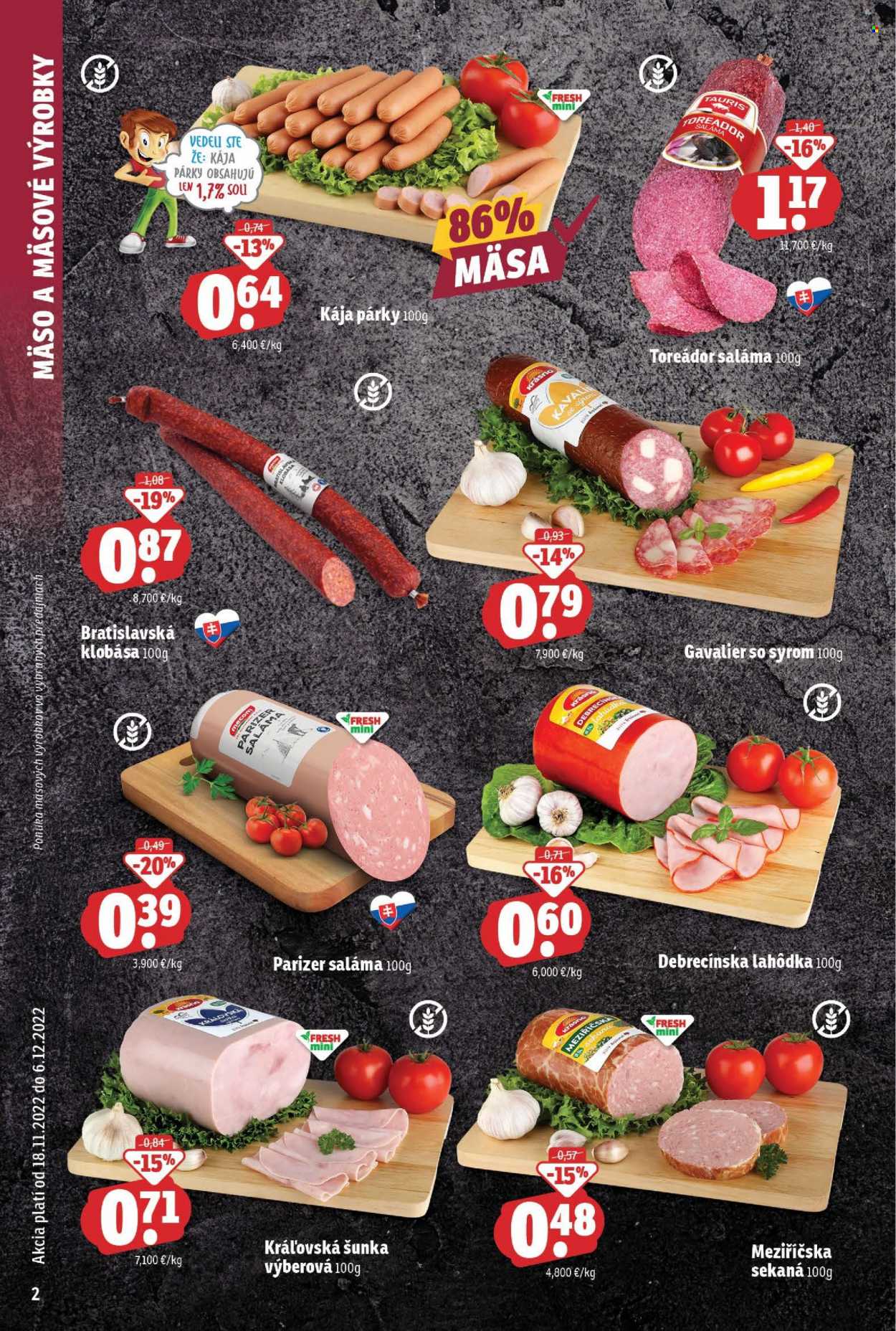 Leták FRESH - 18.11.2022 - 6.12.2022. Strana 2