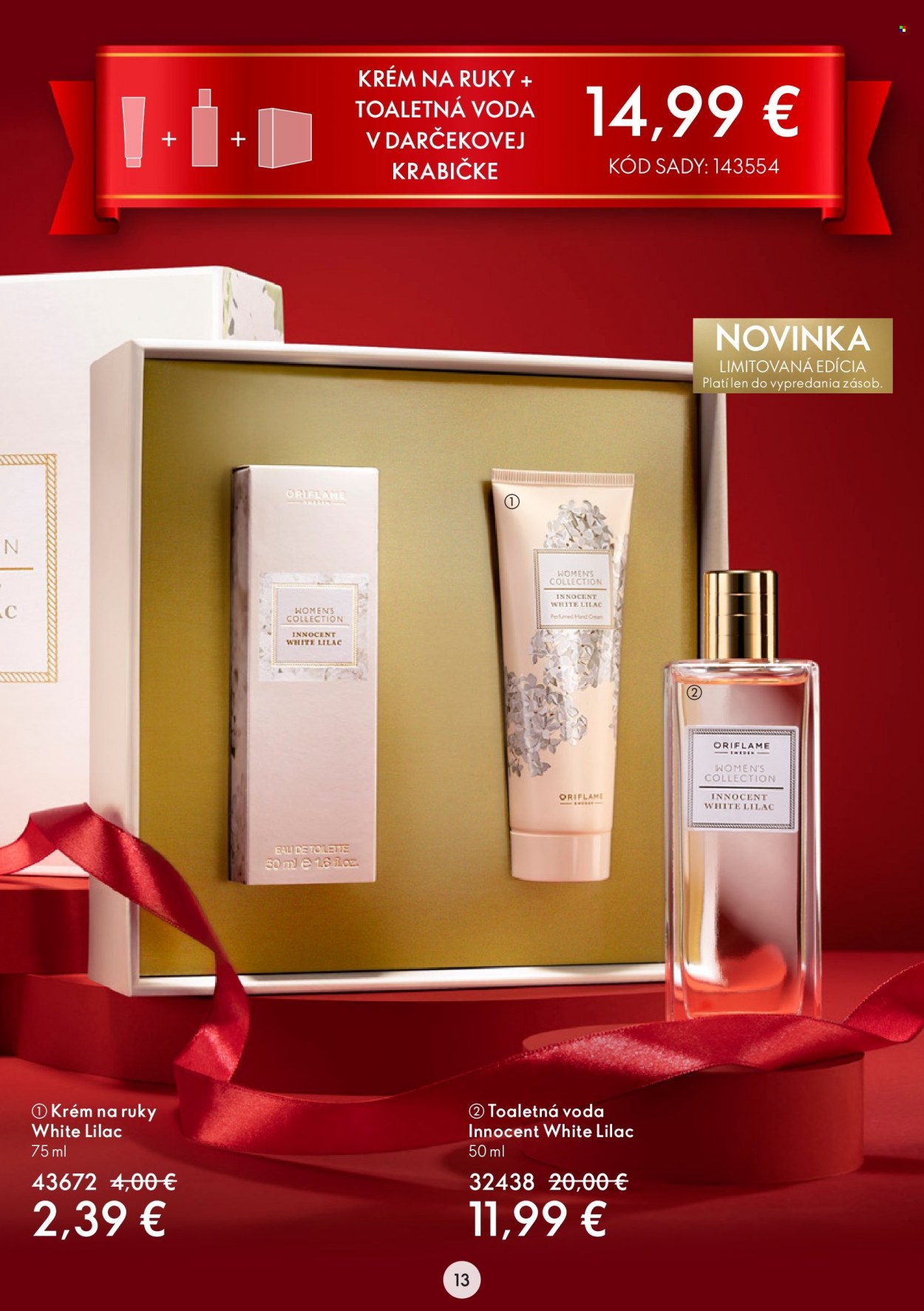 Leták Oriflame - 16.11.2022 - 6.12.2022. Strana 13