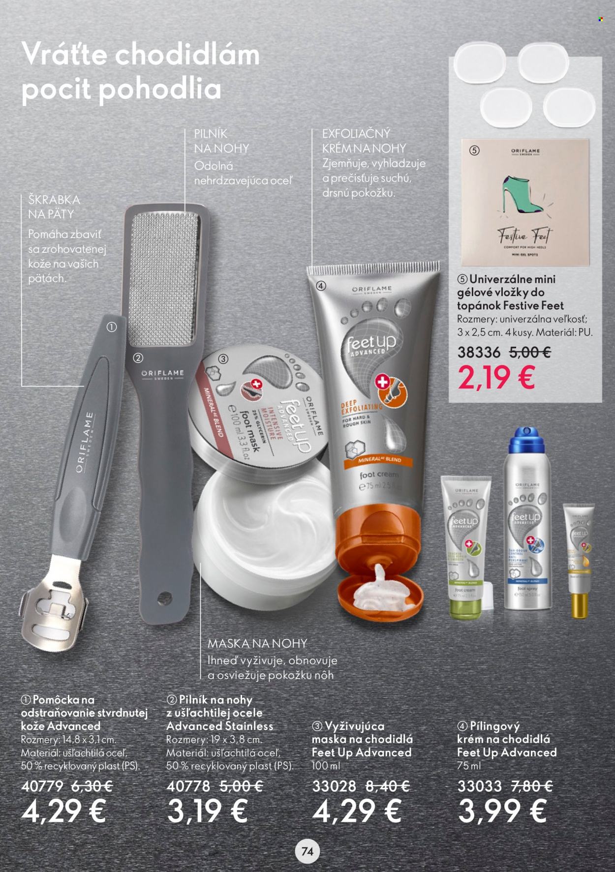 Leták Oriflame - 16.11.2022 - 6.12.2022. Strana 74