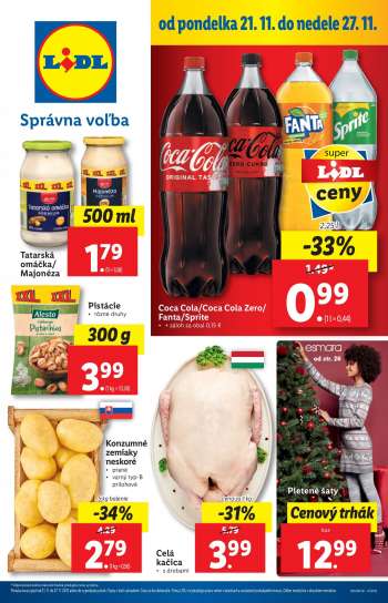 Leták Lidl - 21.11.2022 - 27.11.2022.