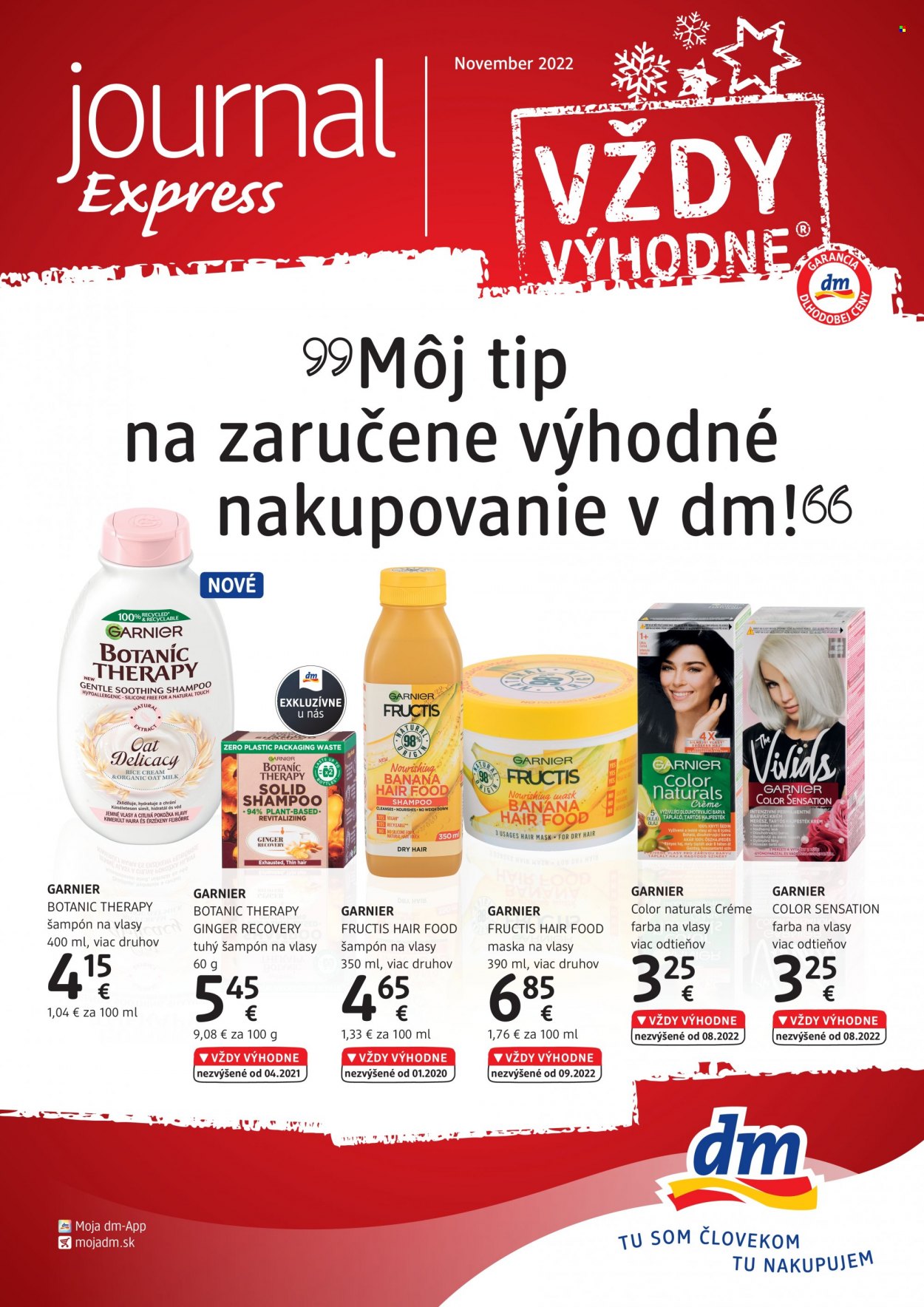 Leták dm drogerie - 1.11.2022 - 30.11.2022. Strana 1