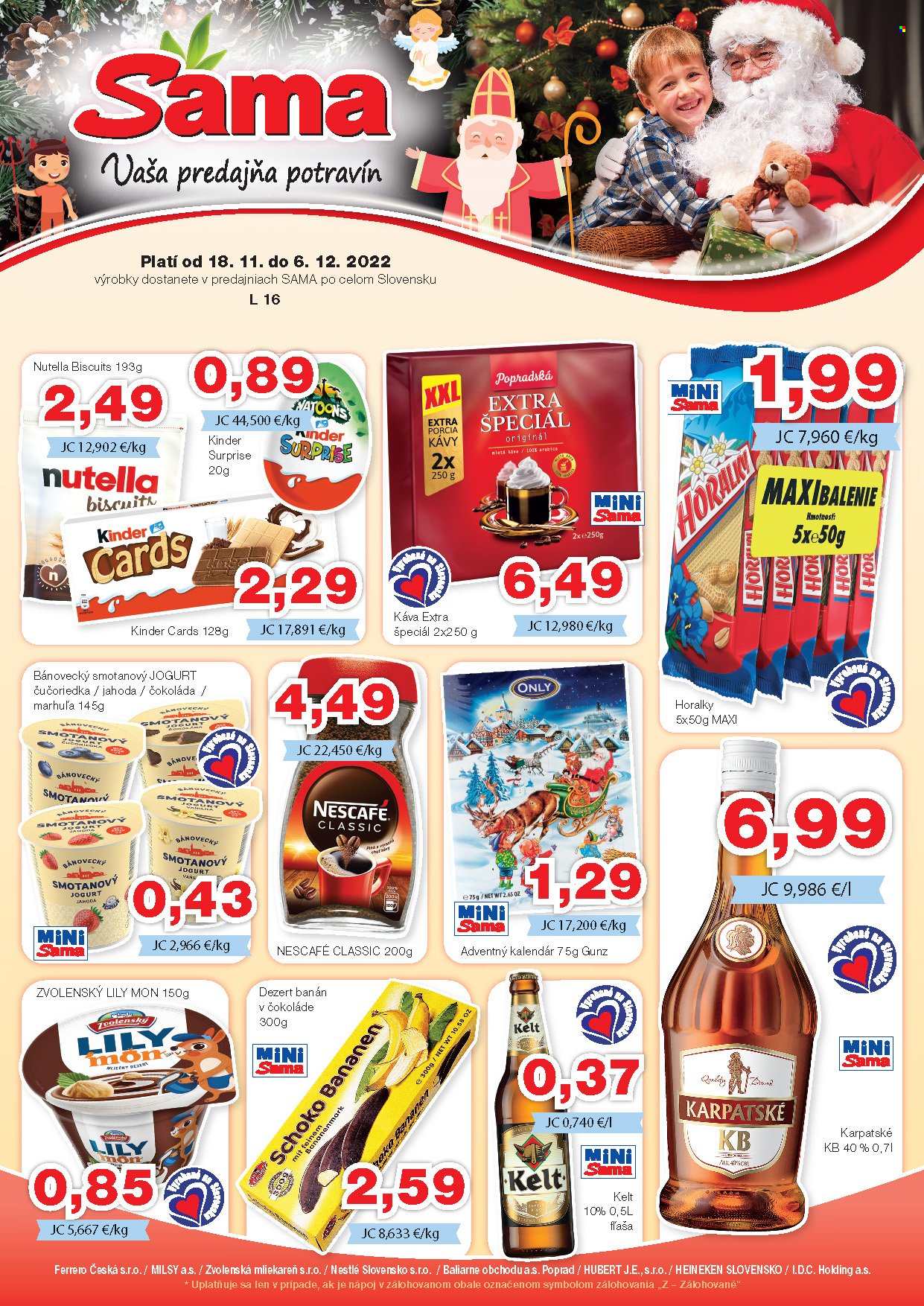 Leták Sama - 18.11.2022 - 6.12.2022. Strana 1
