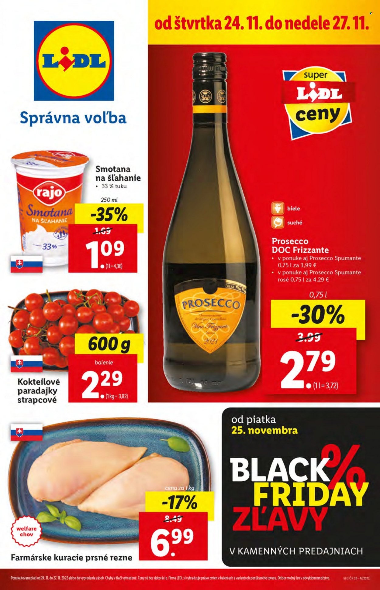 Leták Lidl - 24.11.2022 - 27.11.2022. Strana 1