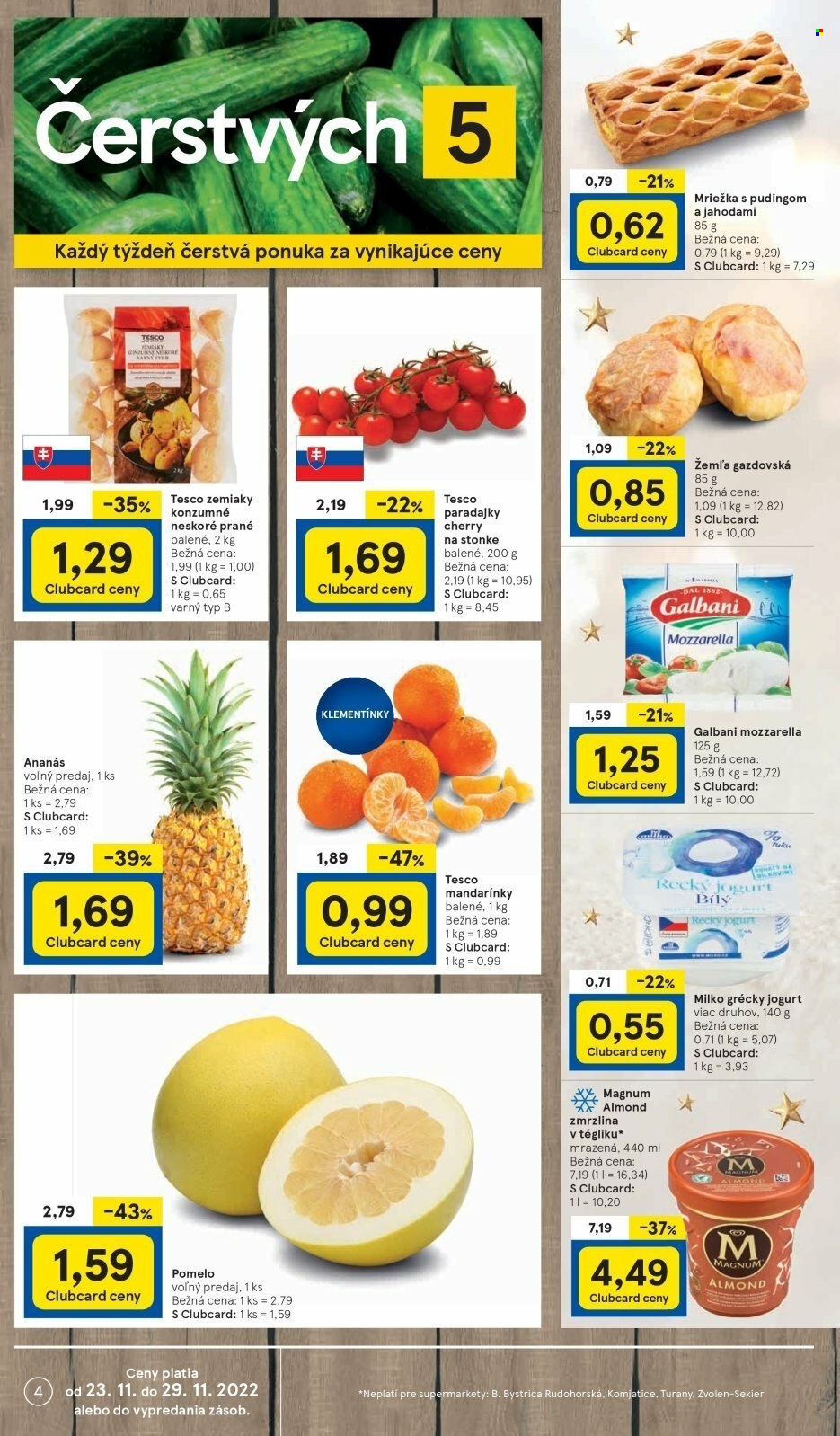 Leták TESCO supermarket - 23.11.2022 - 29.11.2022. Strana 4