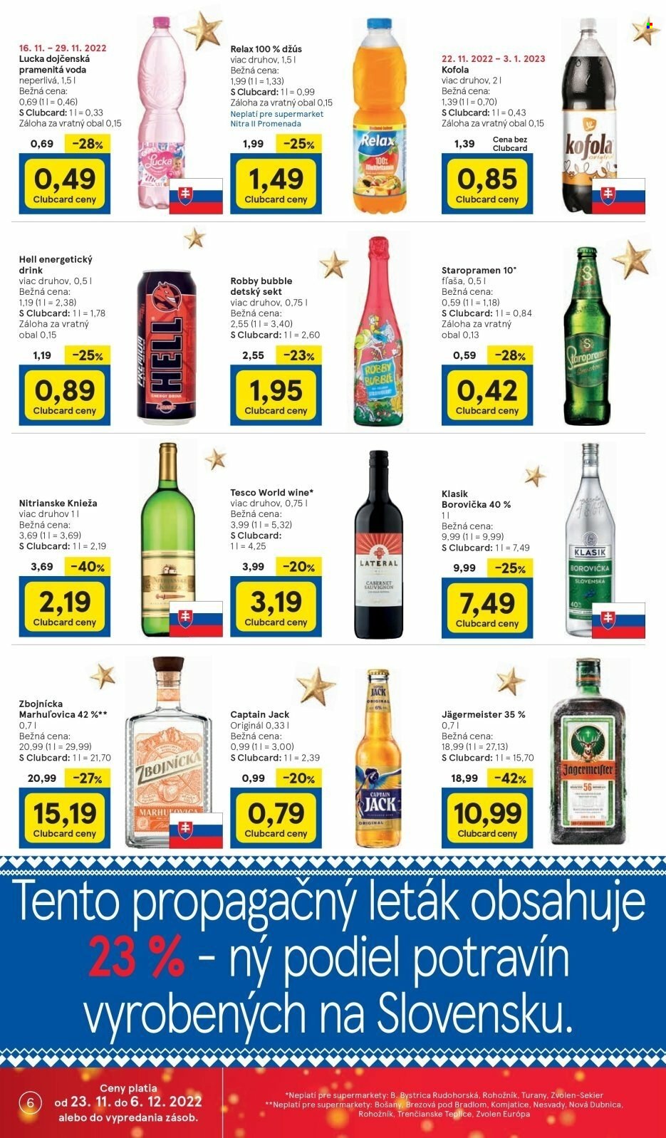 Leták TESCO supermarket - 23.11.2022 - 29.11.2022. Strana 6