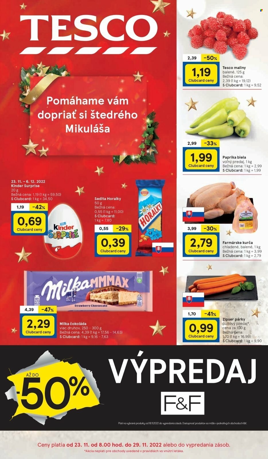 Leták TESCO - 23.11.2022 - 29.11.2022. Strana 1