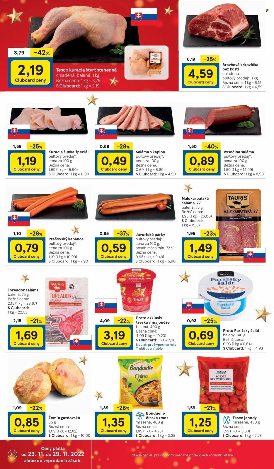 Leták TESCO - 23.11.2022 - 29.11.2022. Strana 20
