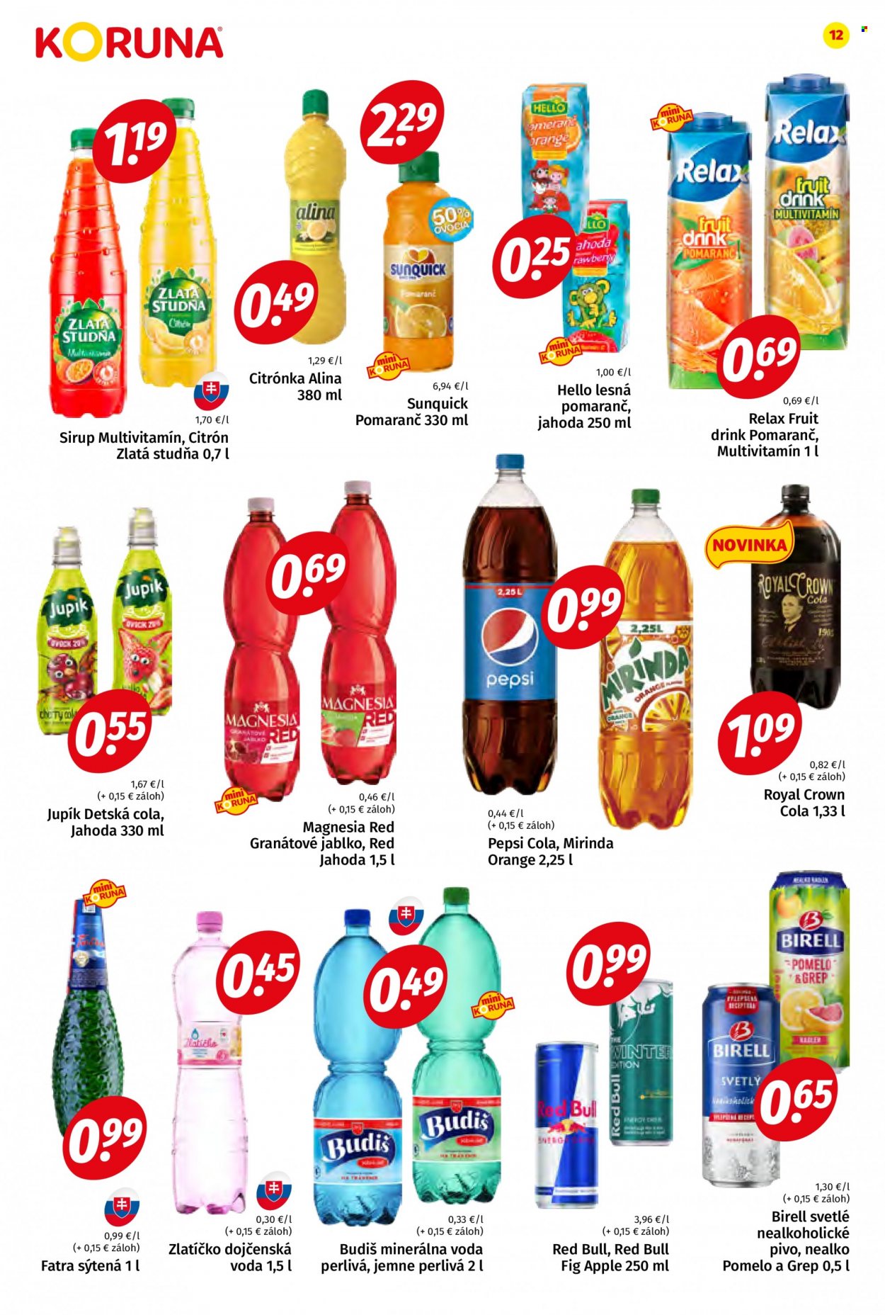 Leták Potraviny KORUNA - 19.11.2022 - 7.12.2022. Strana 12