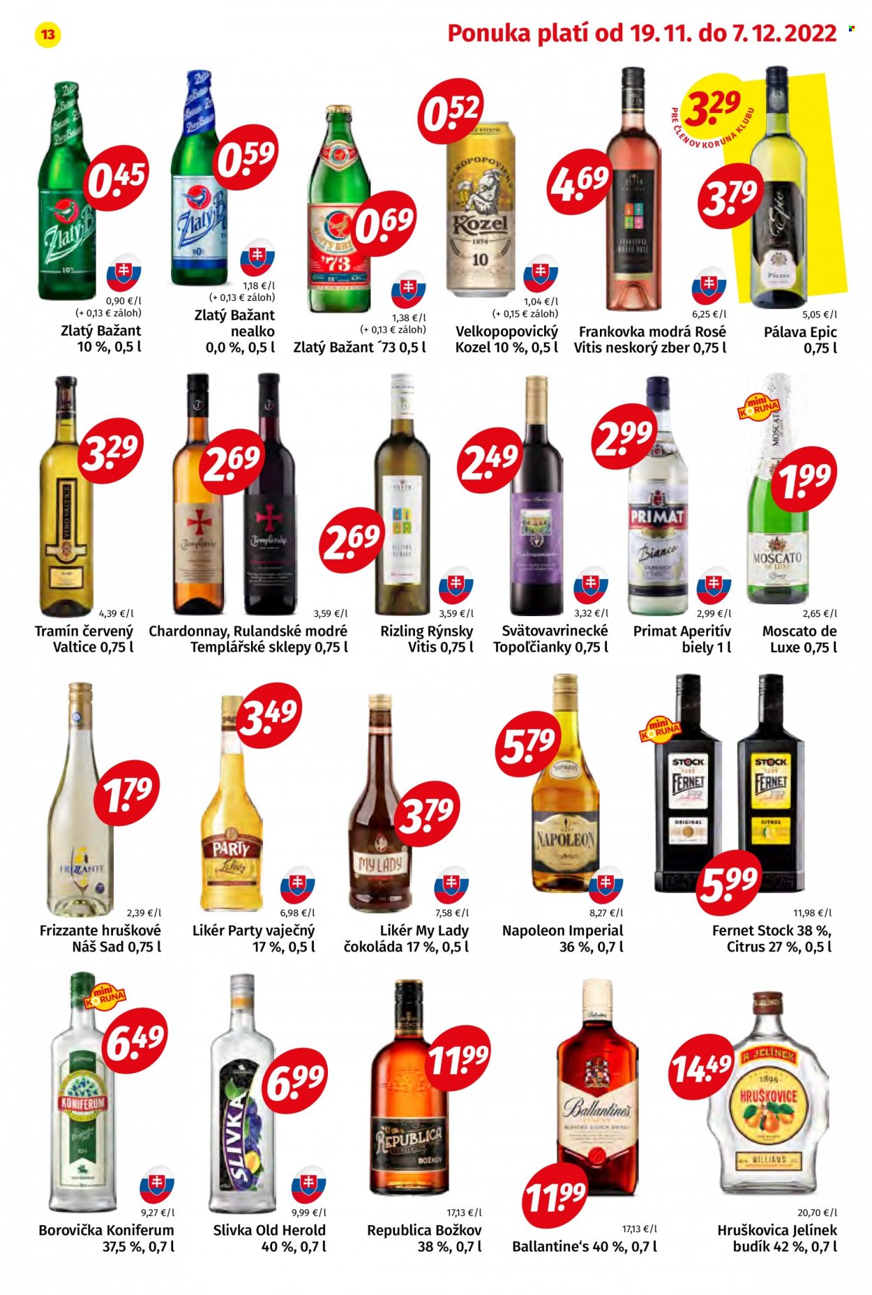 Leták Potraviny KORUNA - 19.11.2022 - 7.12.2022. Strana 13