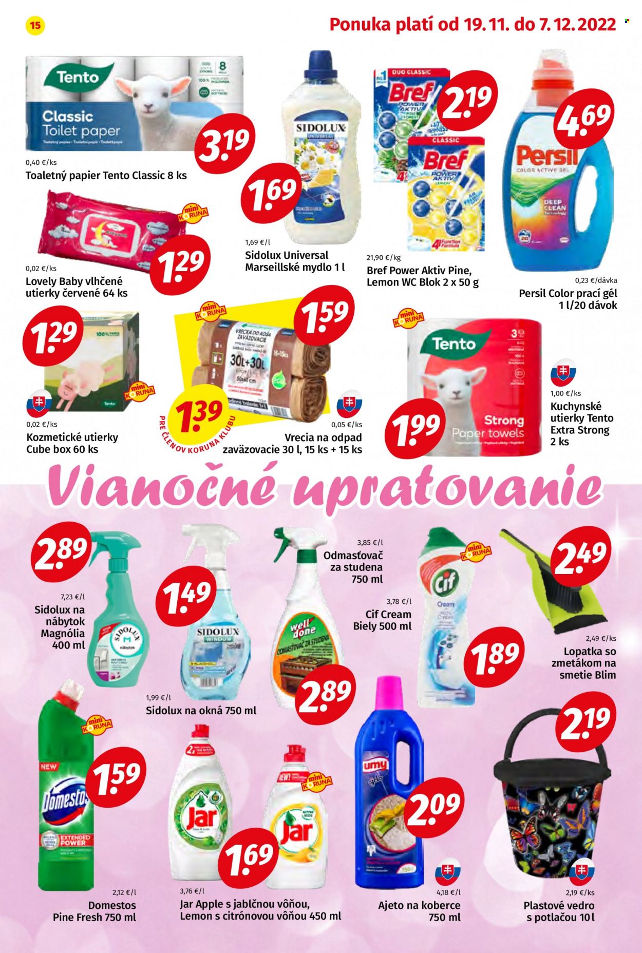 Leták Potraviny KORUNA - 19.11.2022 - 7.12.2022. Strana 15
